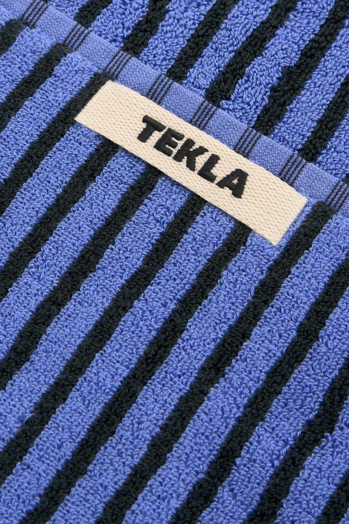 UNISEX BATH SHEET TOWEL BLUE&BLACK 5