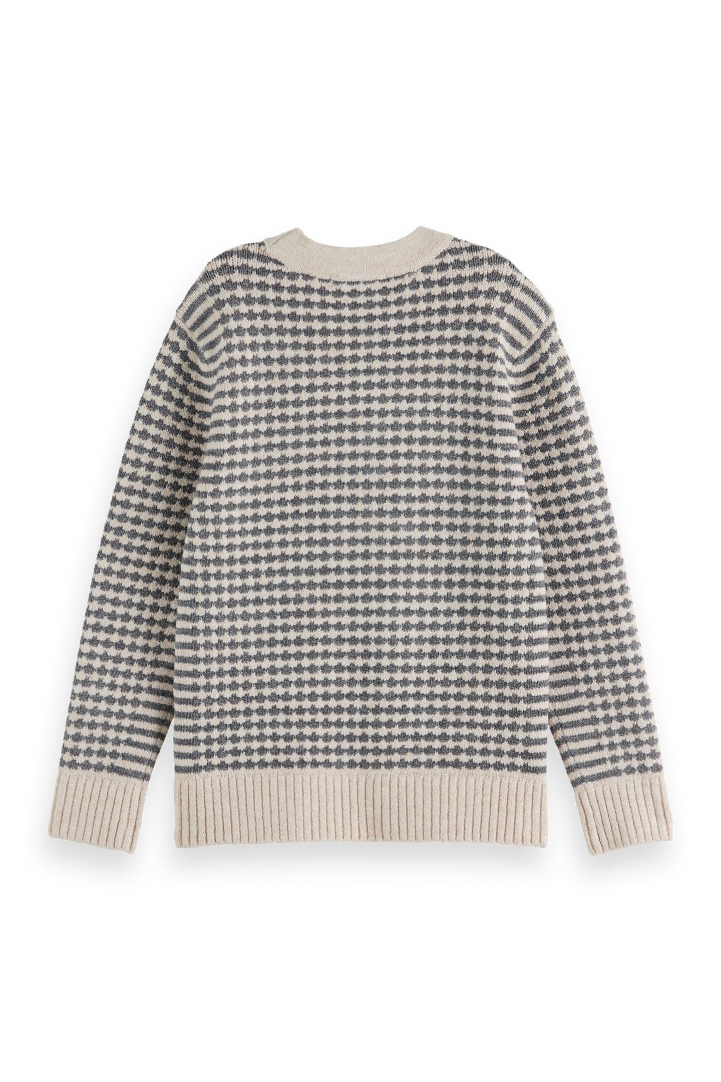 BOYS REGULAR-FIT CHENILLE PULLOVER GREY MELANGE/ EGGNOG 1