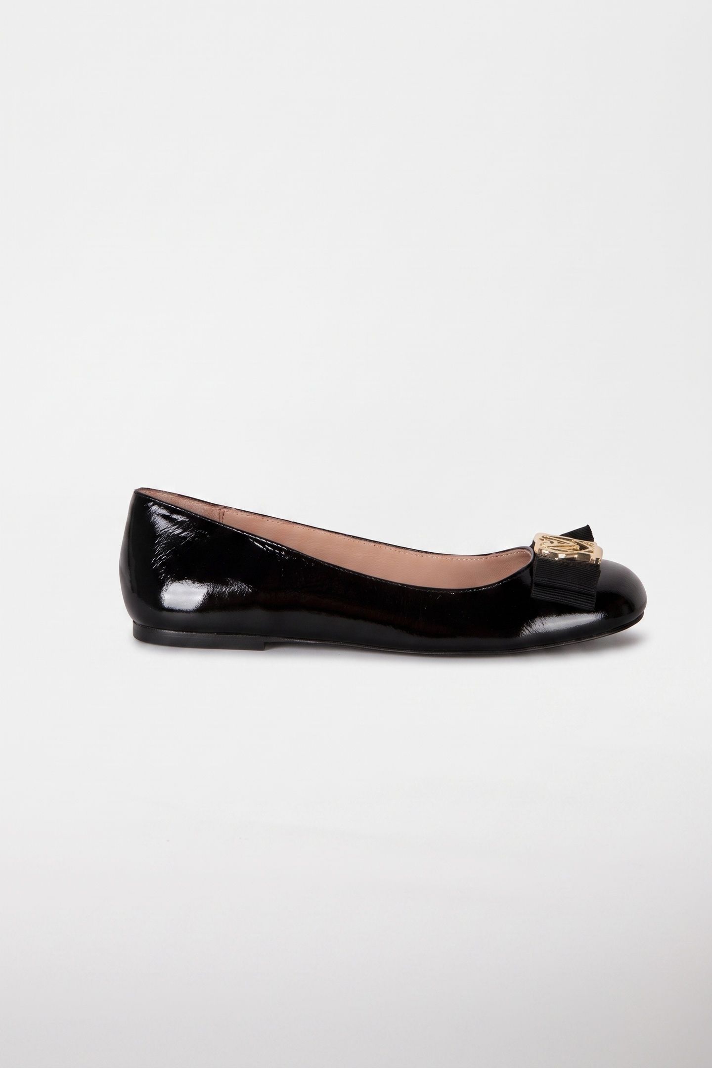 PATENT-LEATHER BALLET FLATS BLACK 1