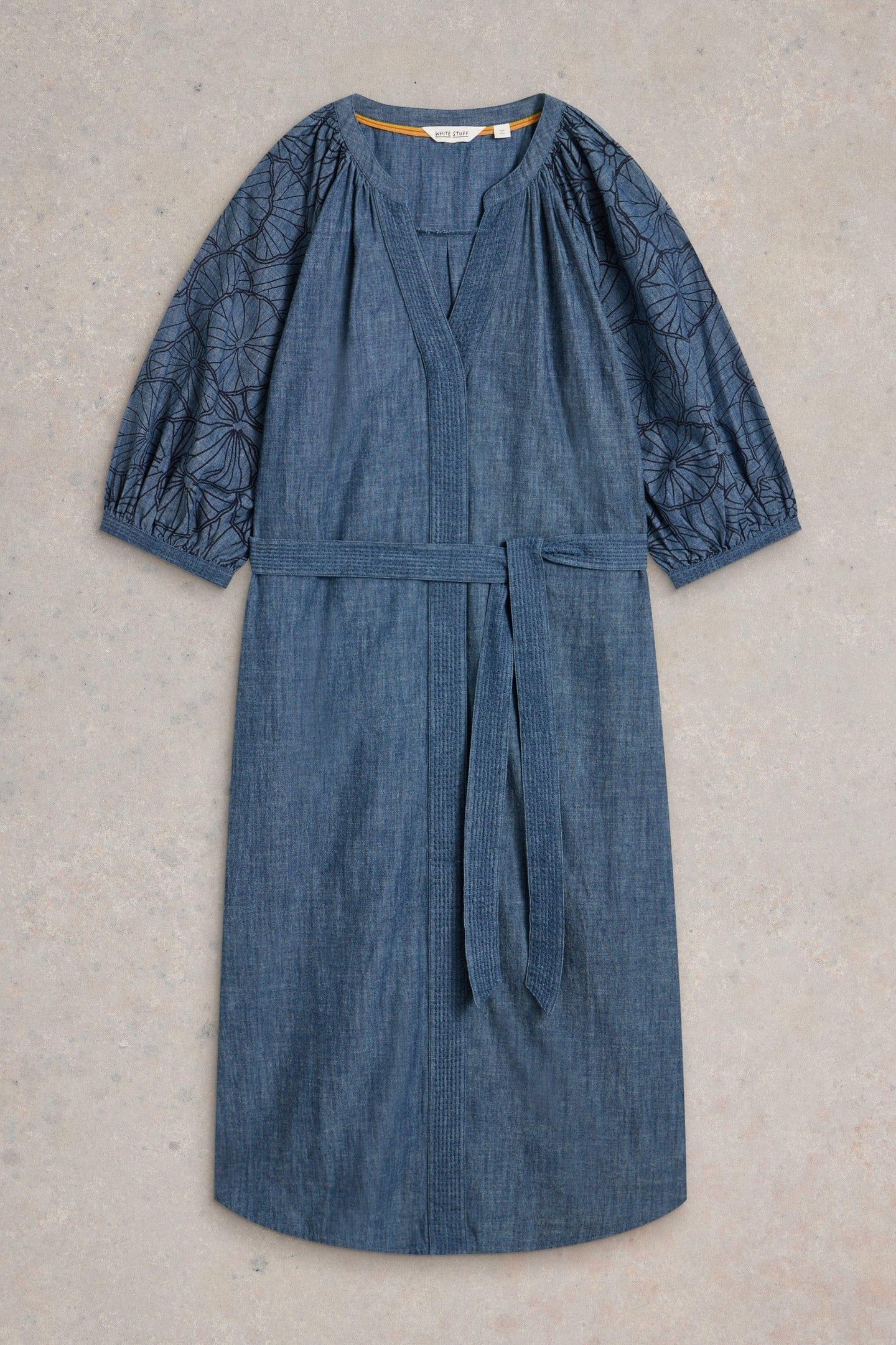 FINLEY CHAMBRAY DRESS CHAMBRAY BLUE 1