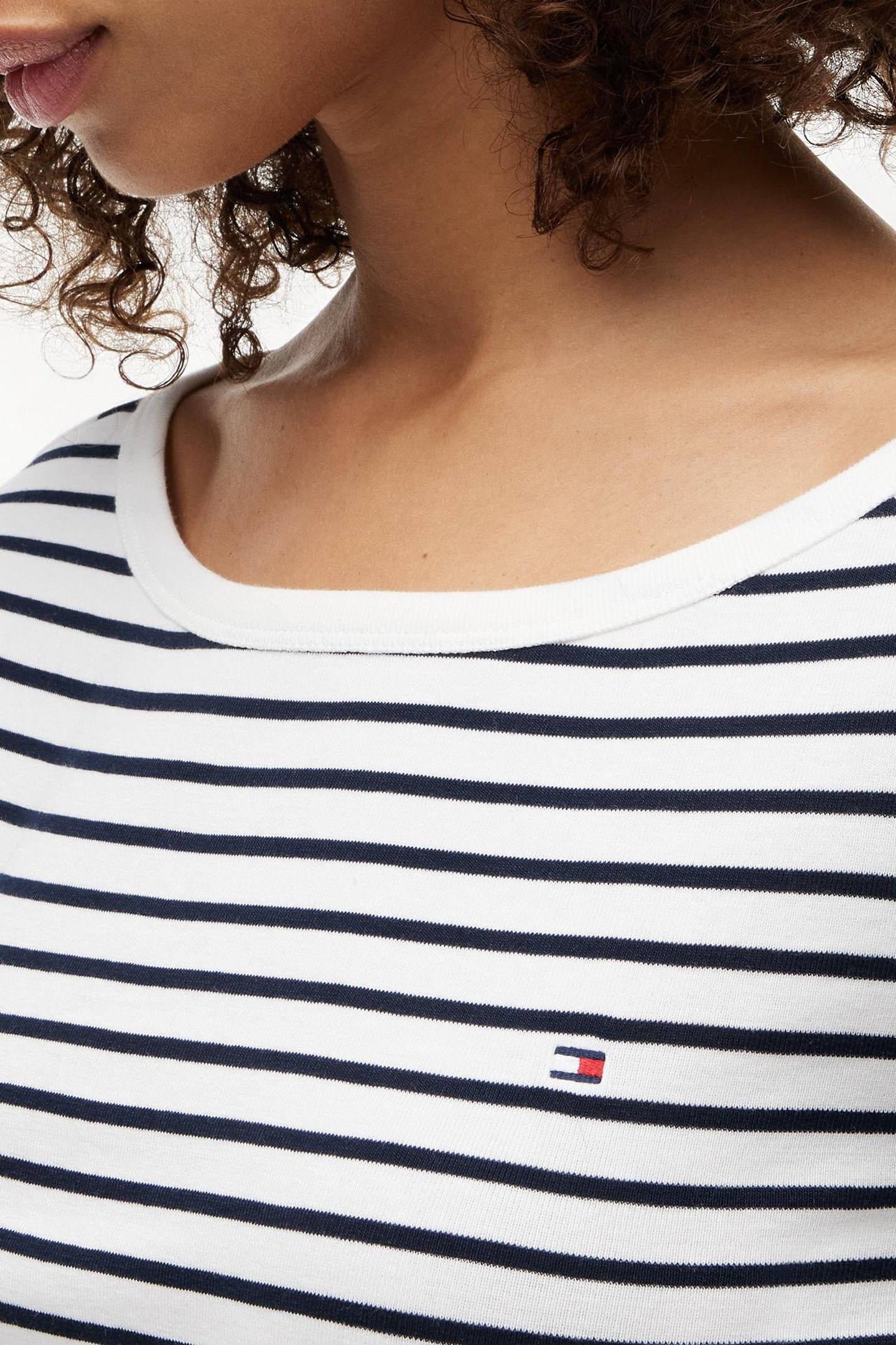 CODY BOAT-NECK 3/4 SLEEVE BRETON STRIPE ECRU/DARK NIGHT NAVY 5