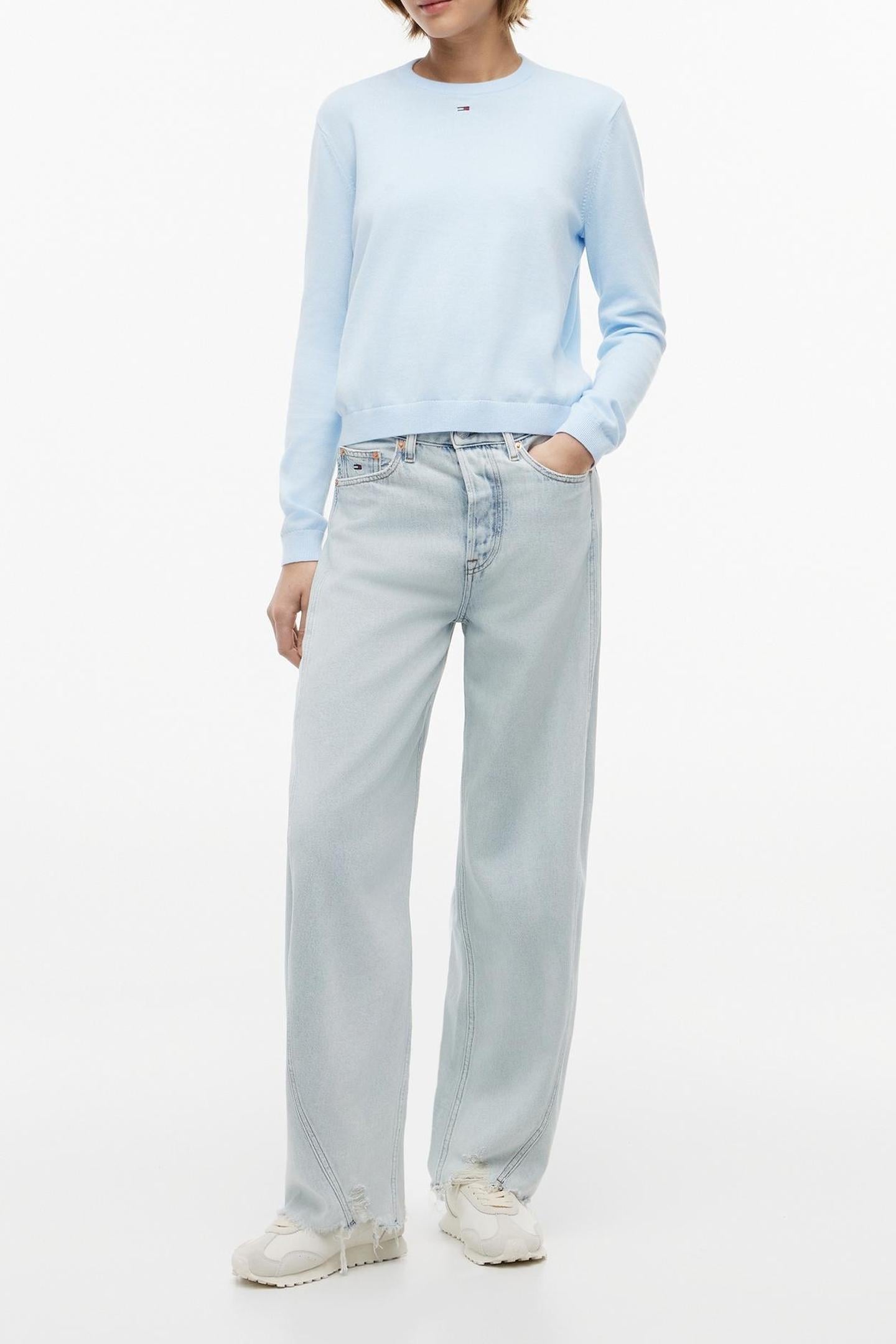 ELLA MID BARREL CROP DENIM LIGHT 1