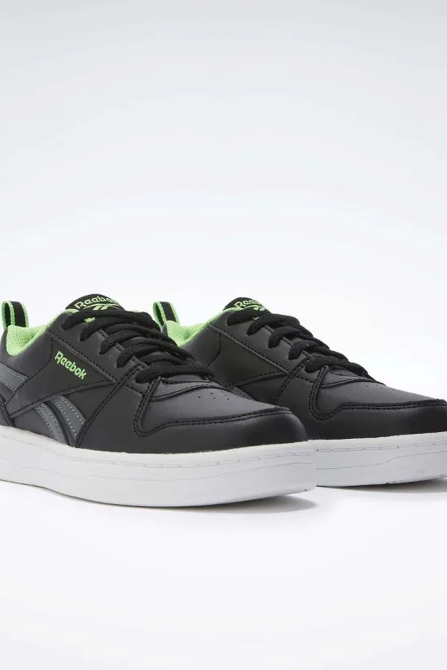 BOY'S REEBOK ROYAL PRIME BLACK/GREY/SOLARLIME 2