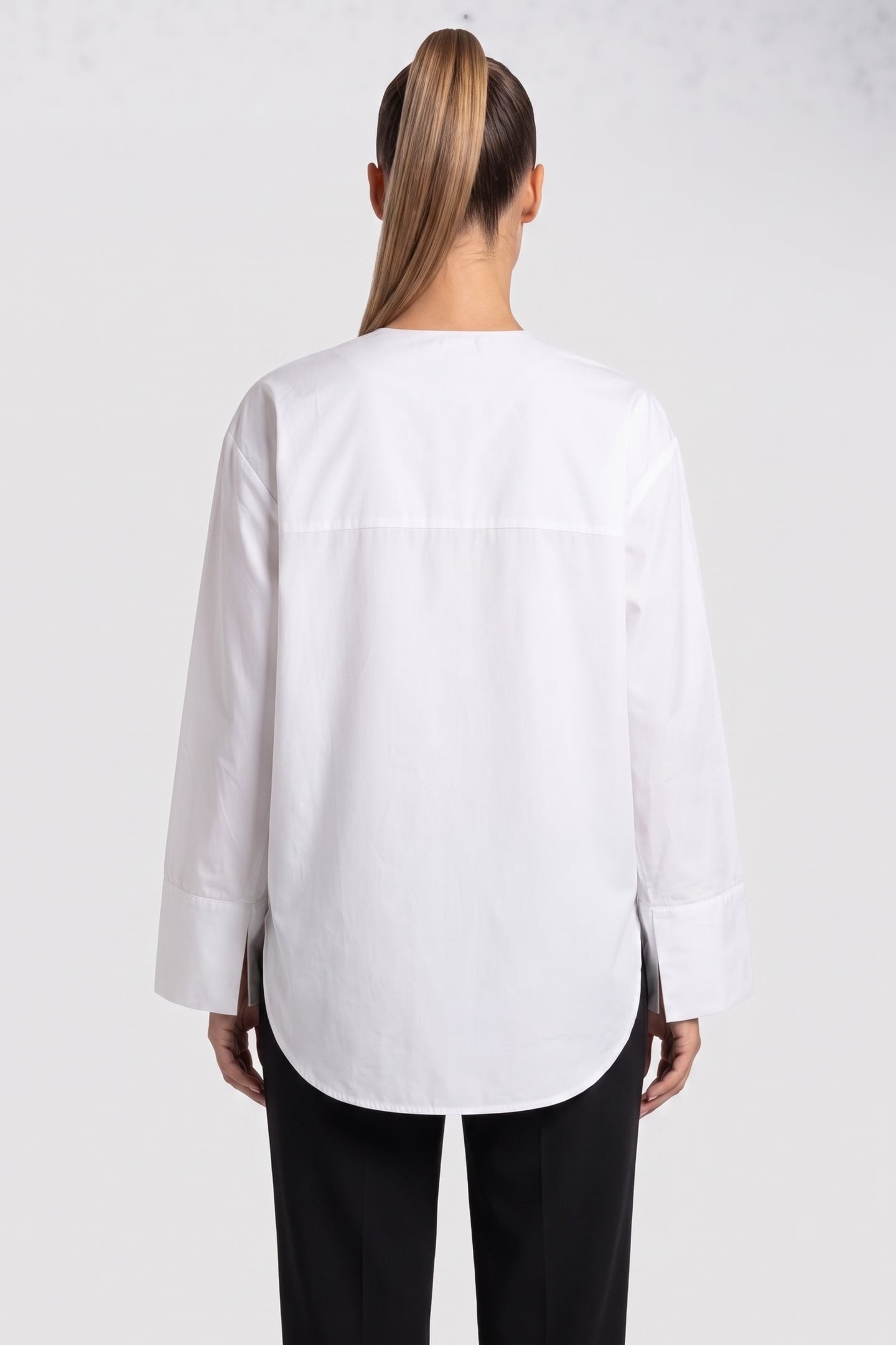 ISOBEL BIB BLOUSE POPLIN WHITE 2