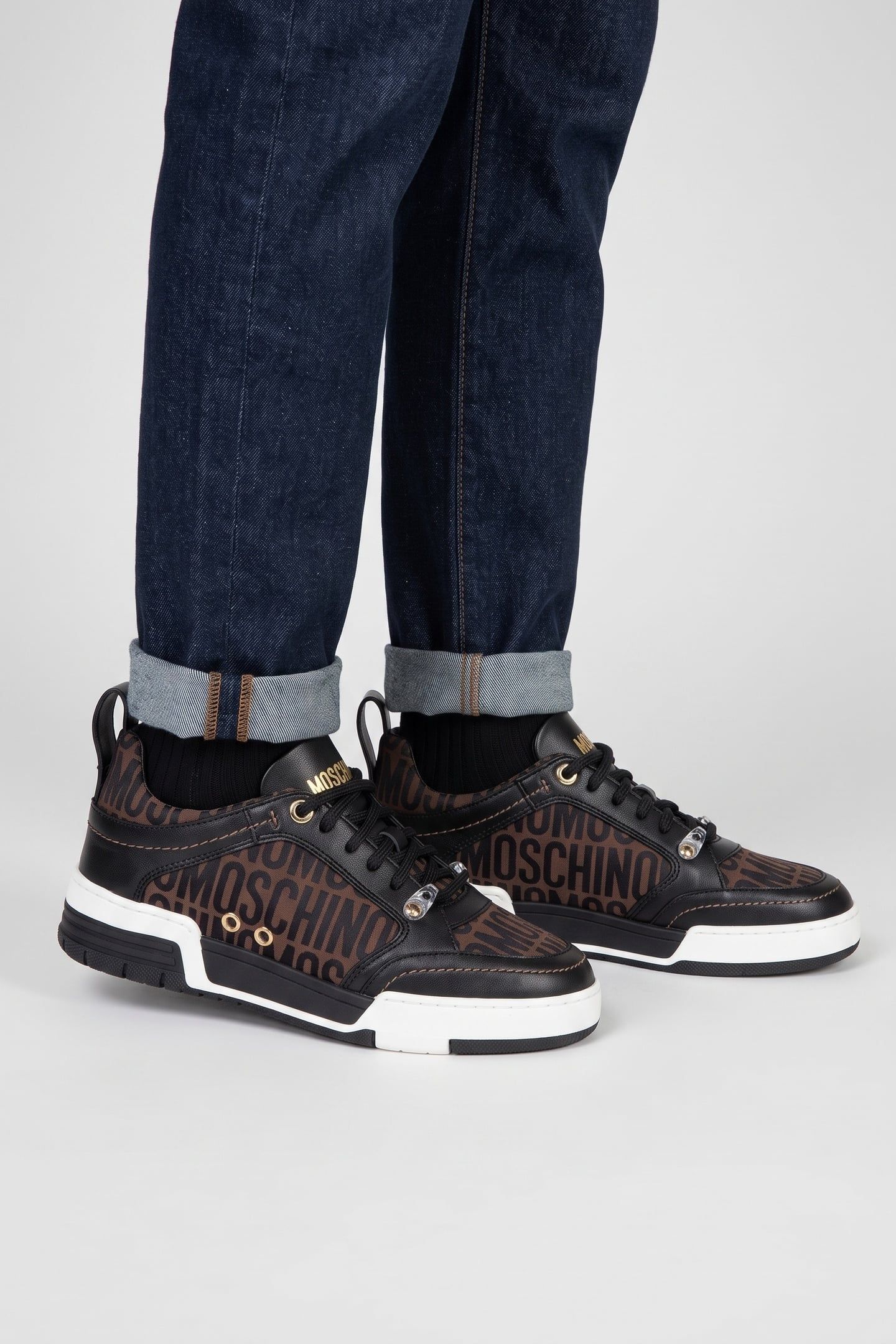 CALFSKIN SNEAKERS BROWN 3