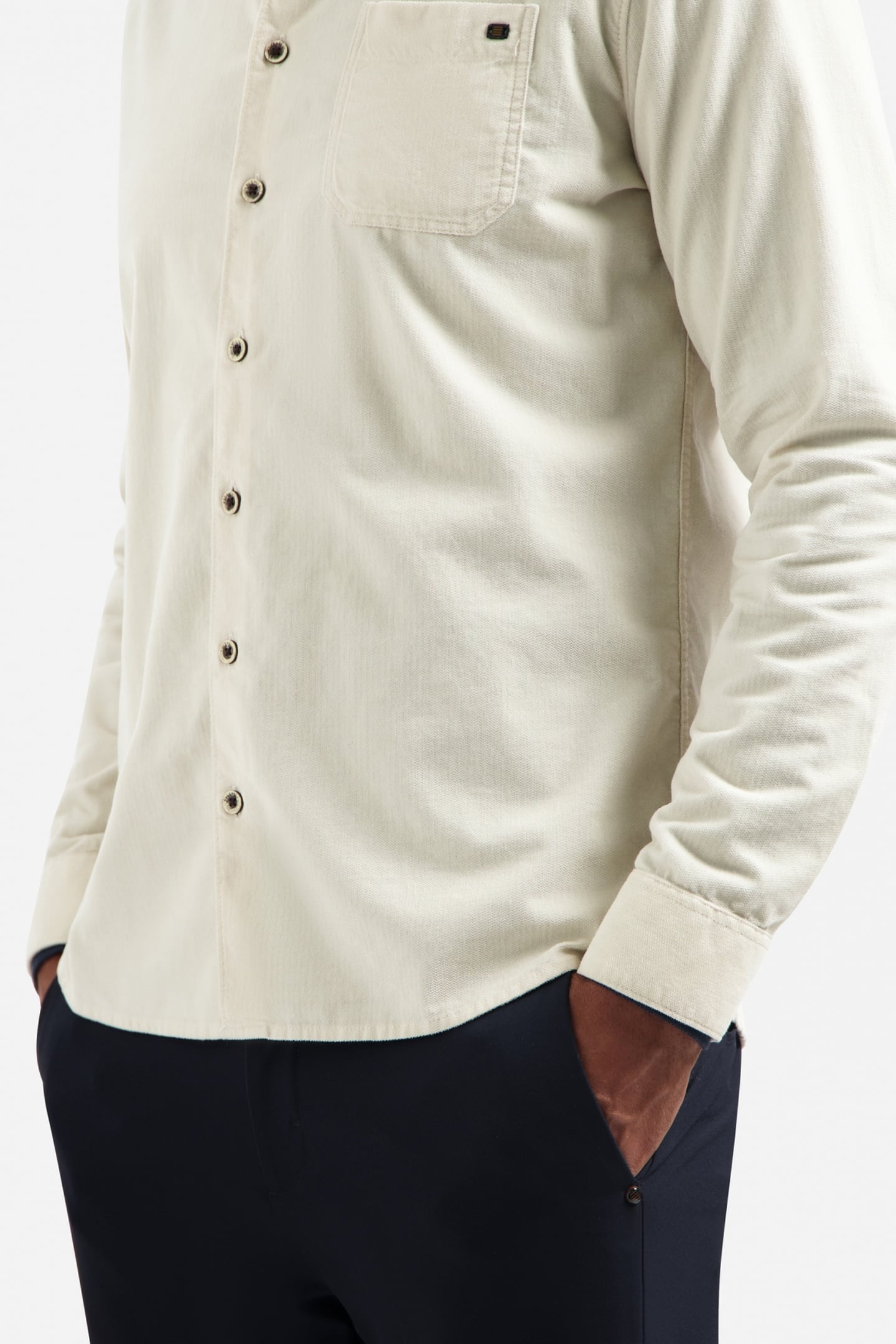 SHIRT SOLID FINE HERRINGBONE KIT 7