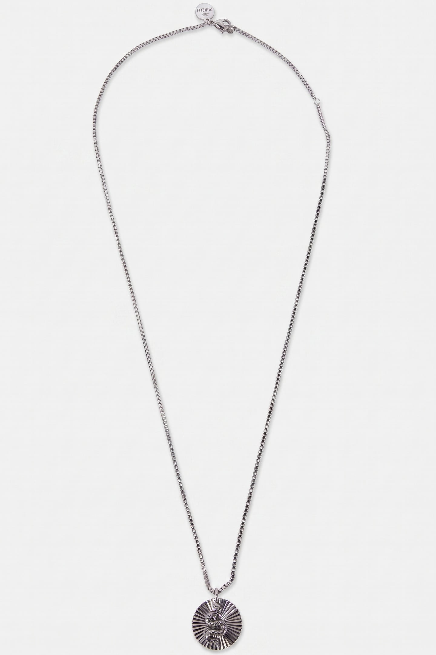 SNAKE COIN KETTE SILVER 3