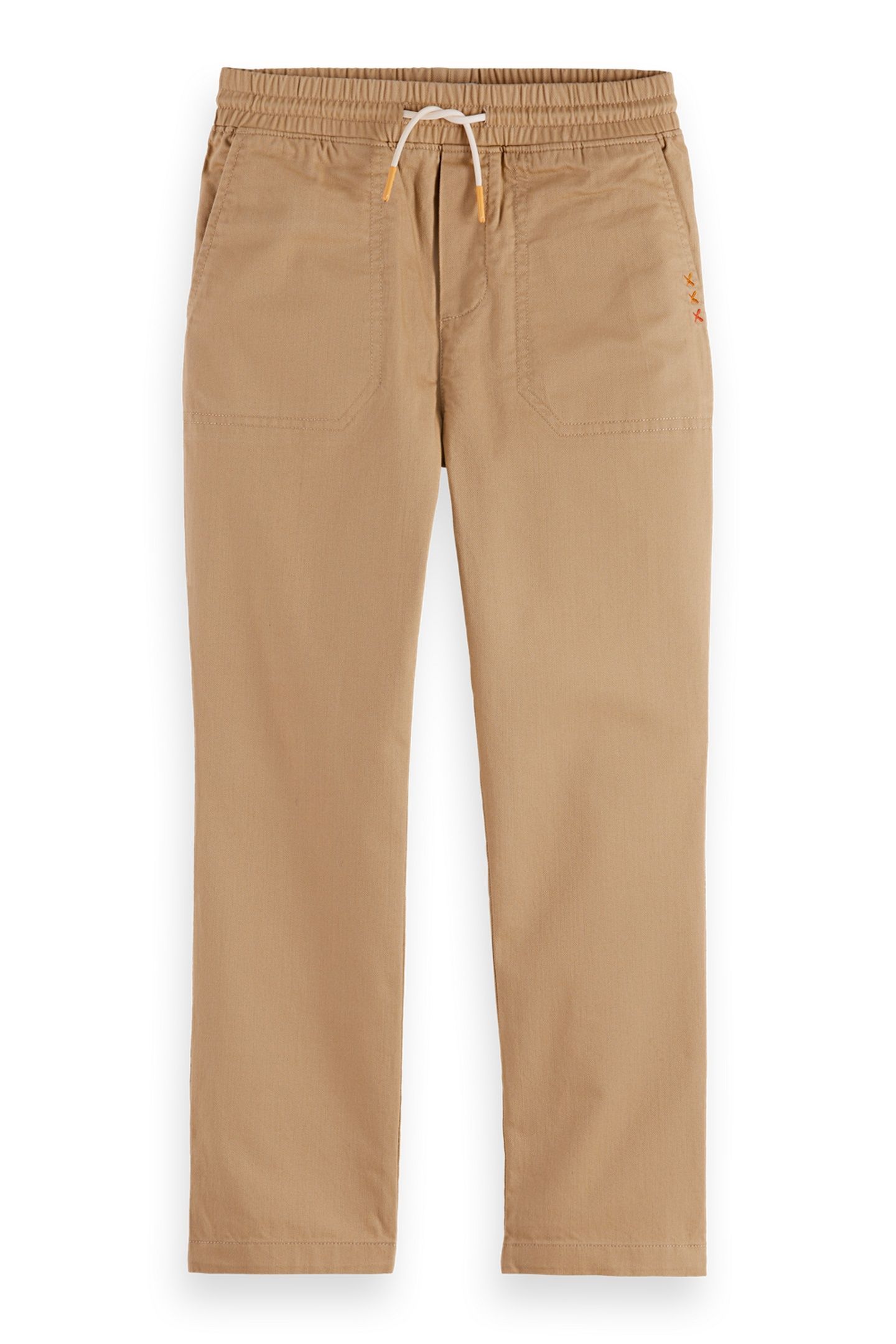 BOYS RELAXED-FIT TWILL WORKER JOGGER TANNIN 1