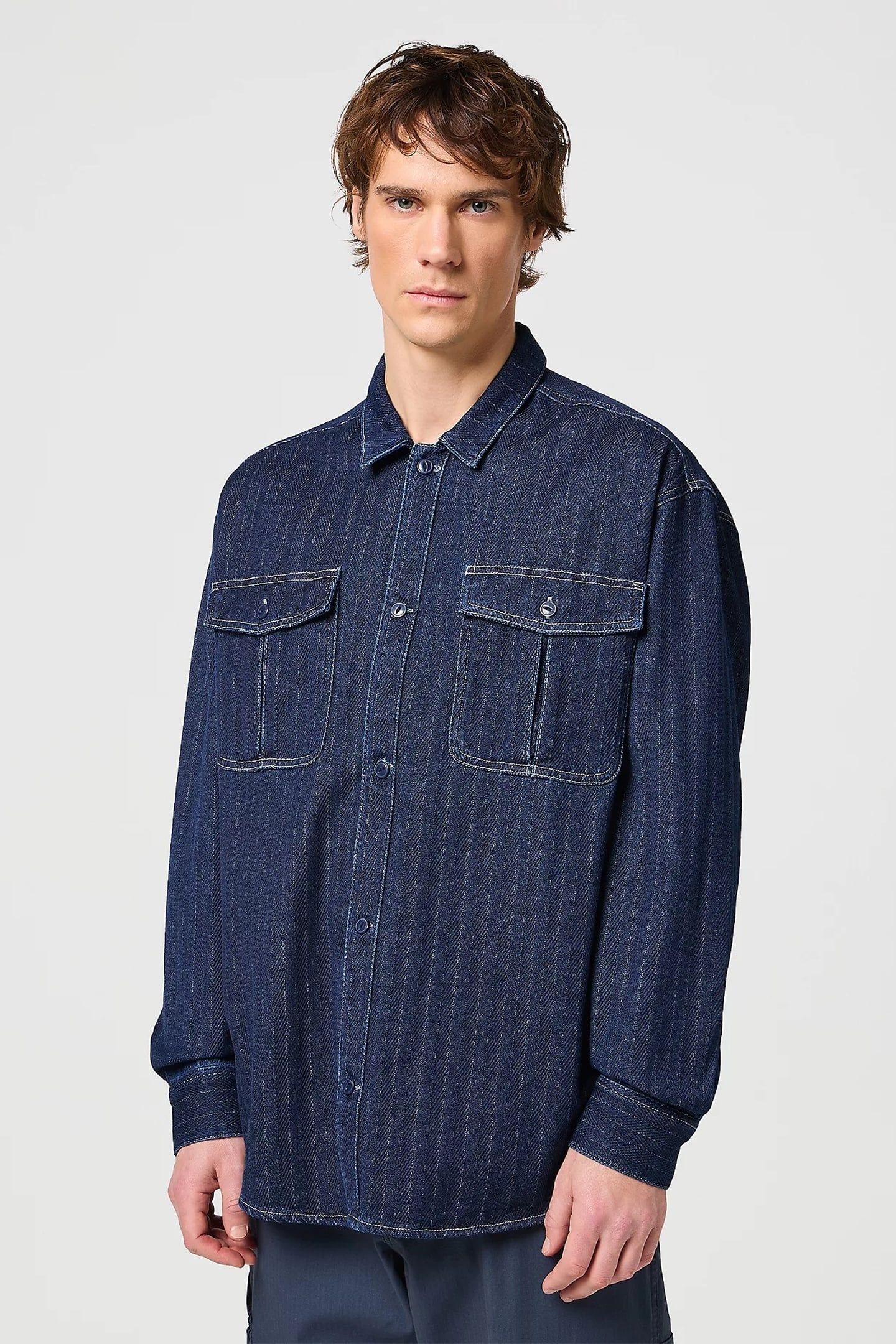 CASEY JONES UTILITY SHIRT INDIGO BLUE 1