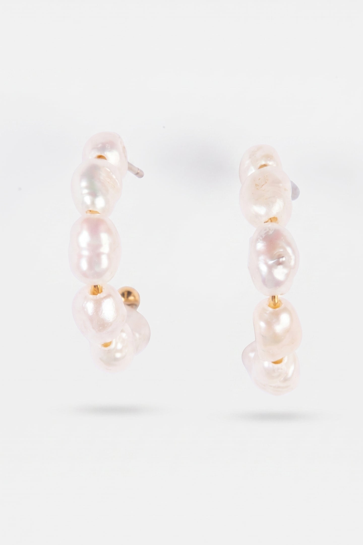 ORGANIC PEARL PERLENOHRRINGE GOLD 4