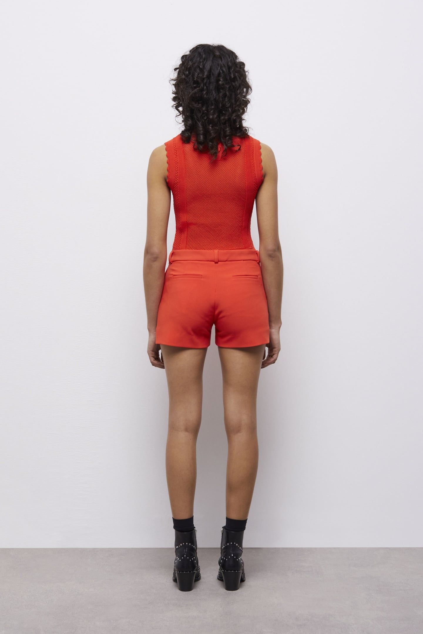 MINI SHORT TAILORING ORANGE 4