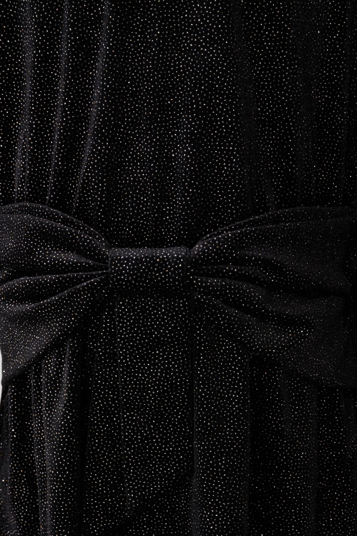 GAM-SBVELVET BOW DRESS BLACK 6