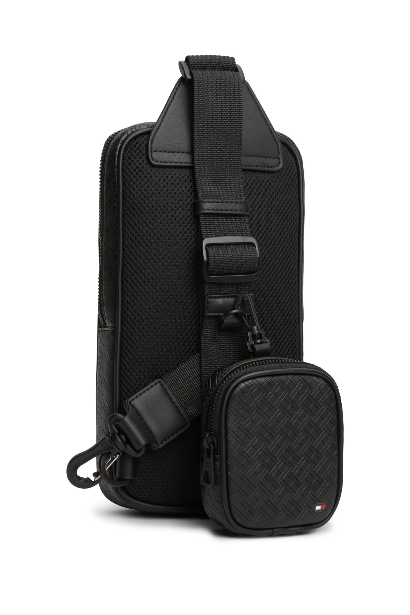 EMBOSSED FLAG SLING BAG BLACK 3