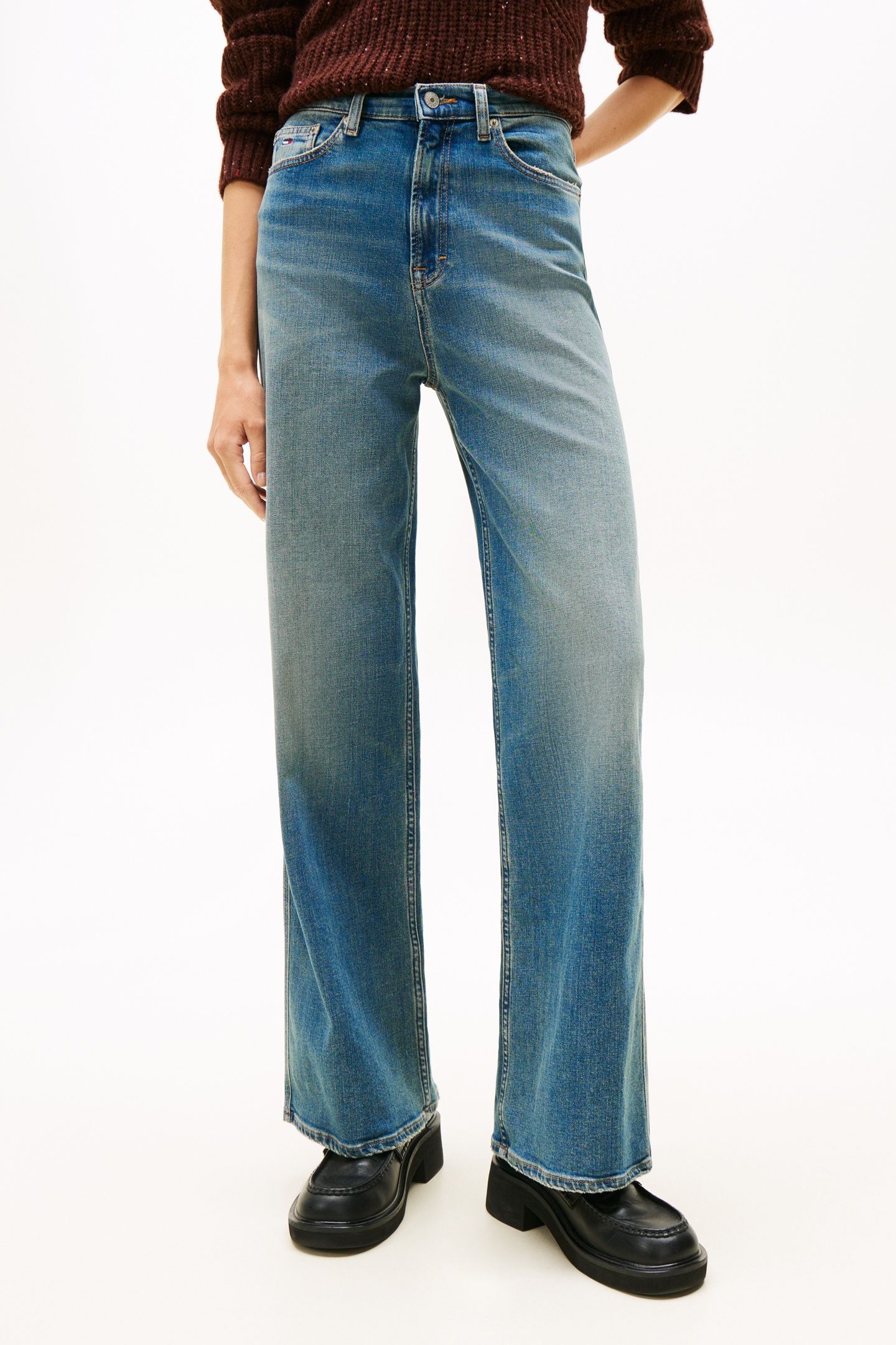CLAIRE HIGH RISE WIDE LEG DENIM DARK 5
