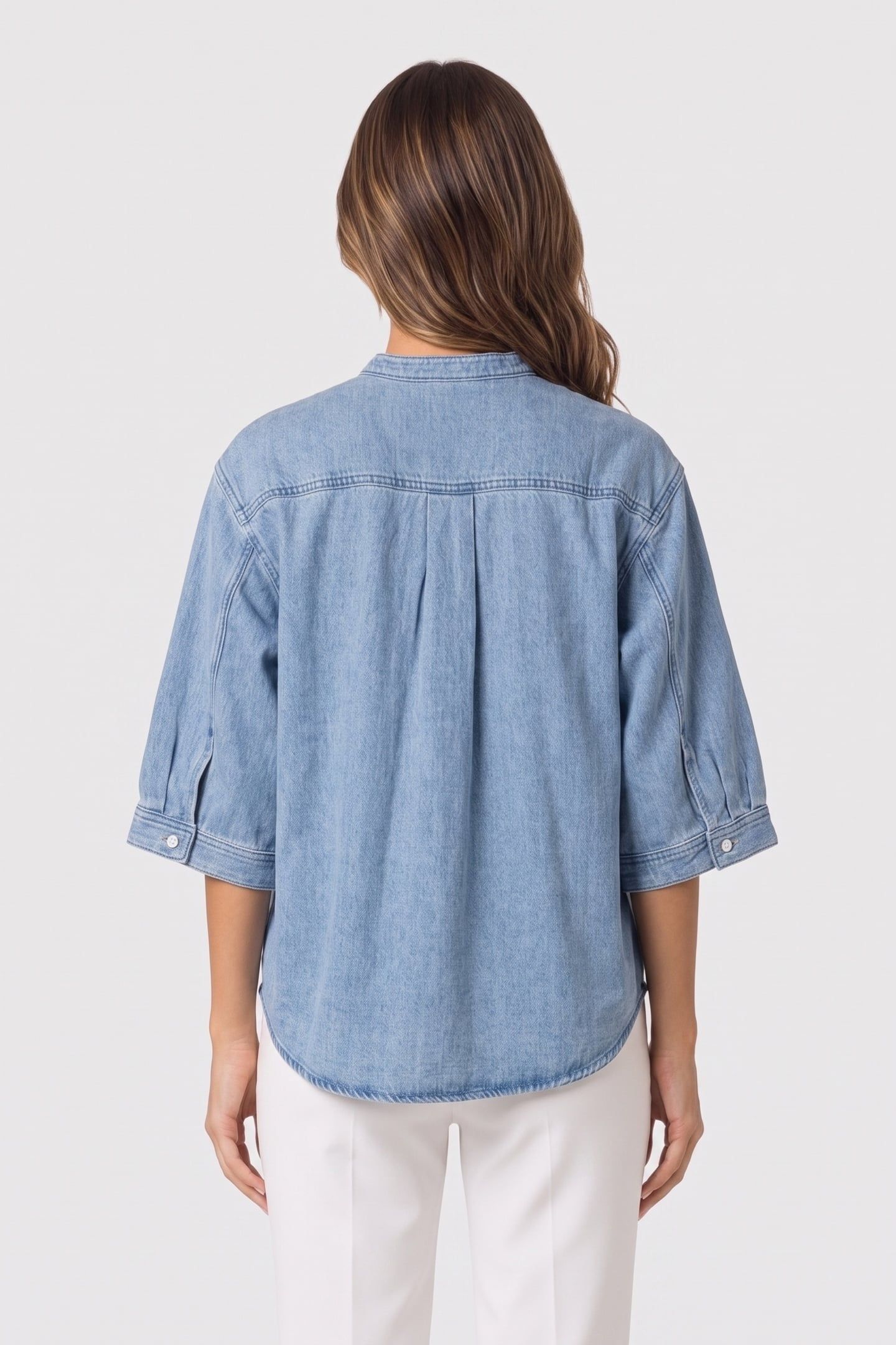 LISBON DENIM TWILL SHIRT BLUE 2