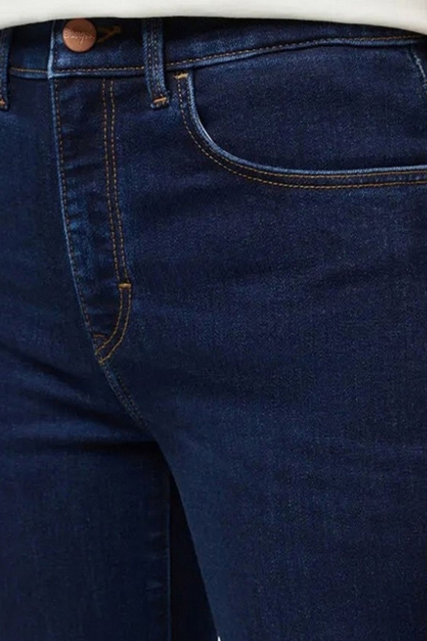 SLIM DARK WASH DENIM BLUE JEANS 6