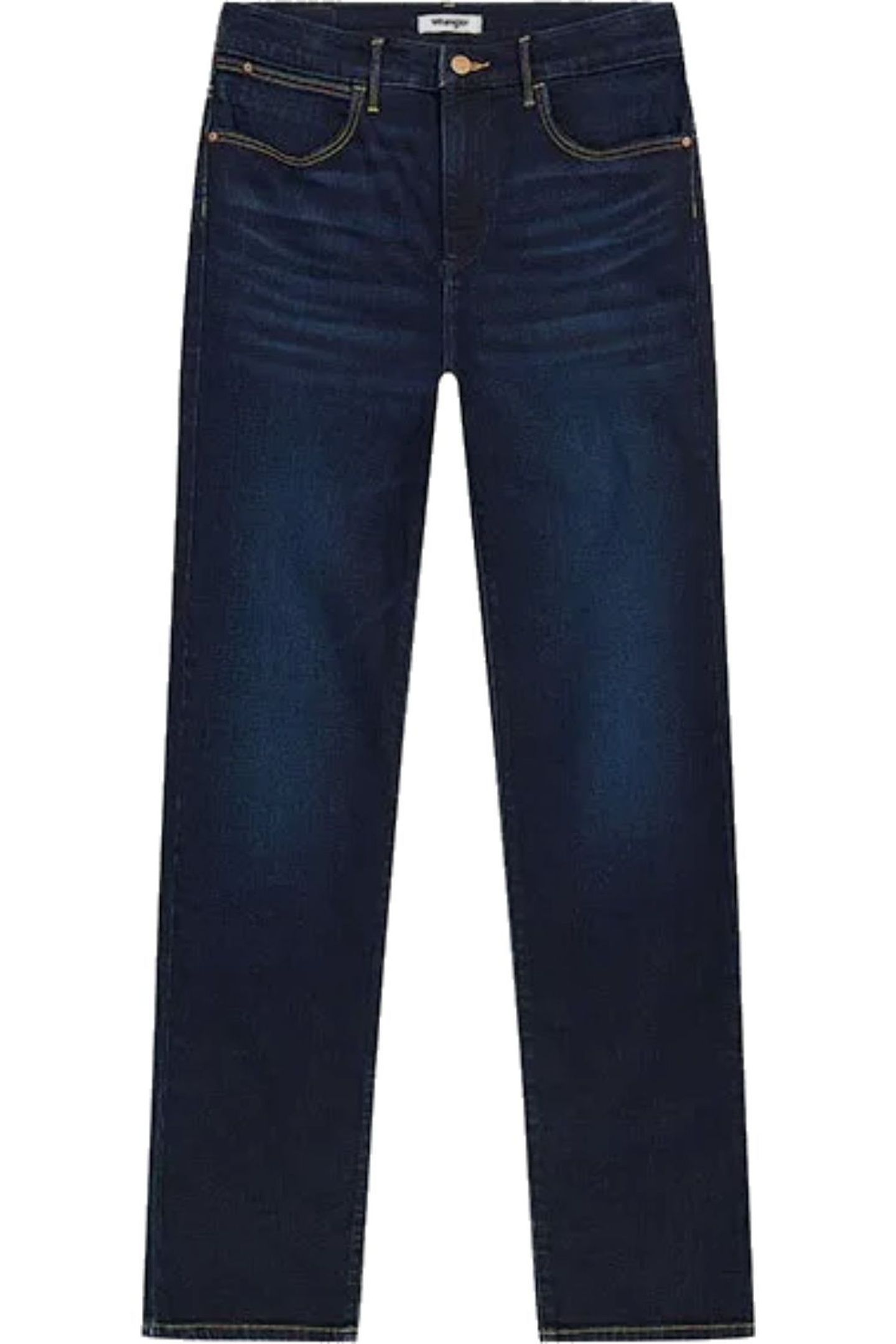 SLIM DARK WASH DENIM BLUE JEANS 4