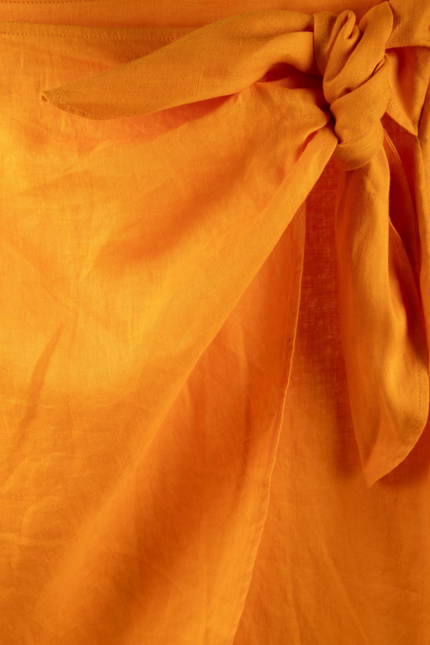 LIMA WRAP LINEN SKIRT ORANGE 4