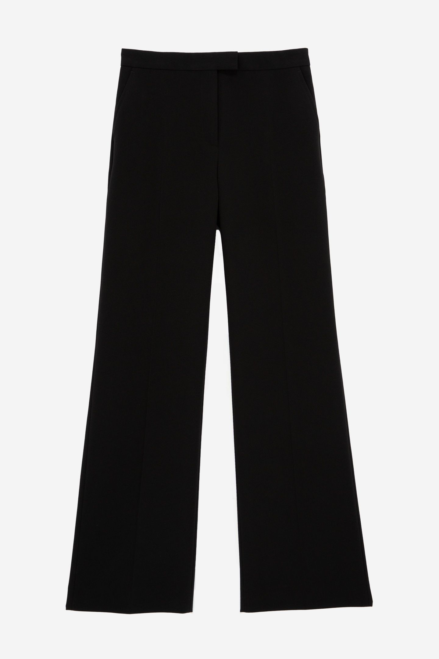 STRAIGHT-LEG SUIT TROUSERS BLACK 5