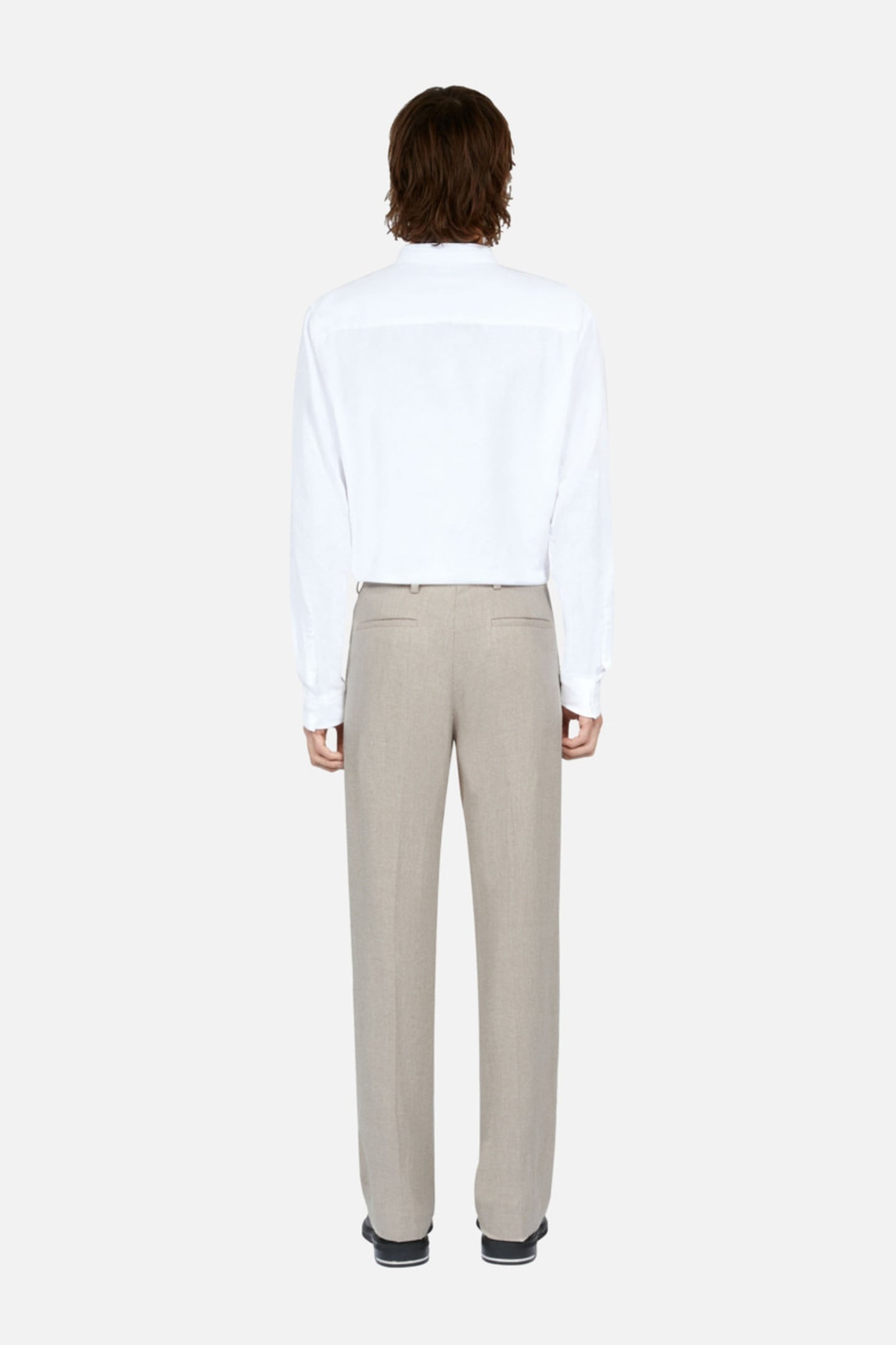 STRAIGHT-LEG TROUSERS BEIGE 4