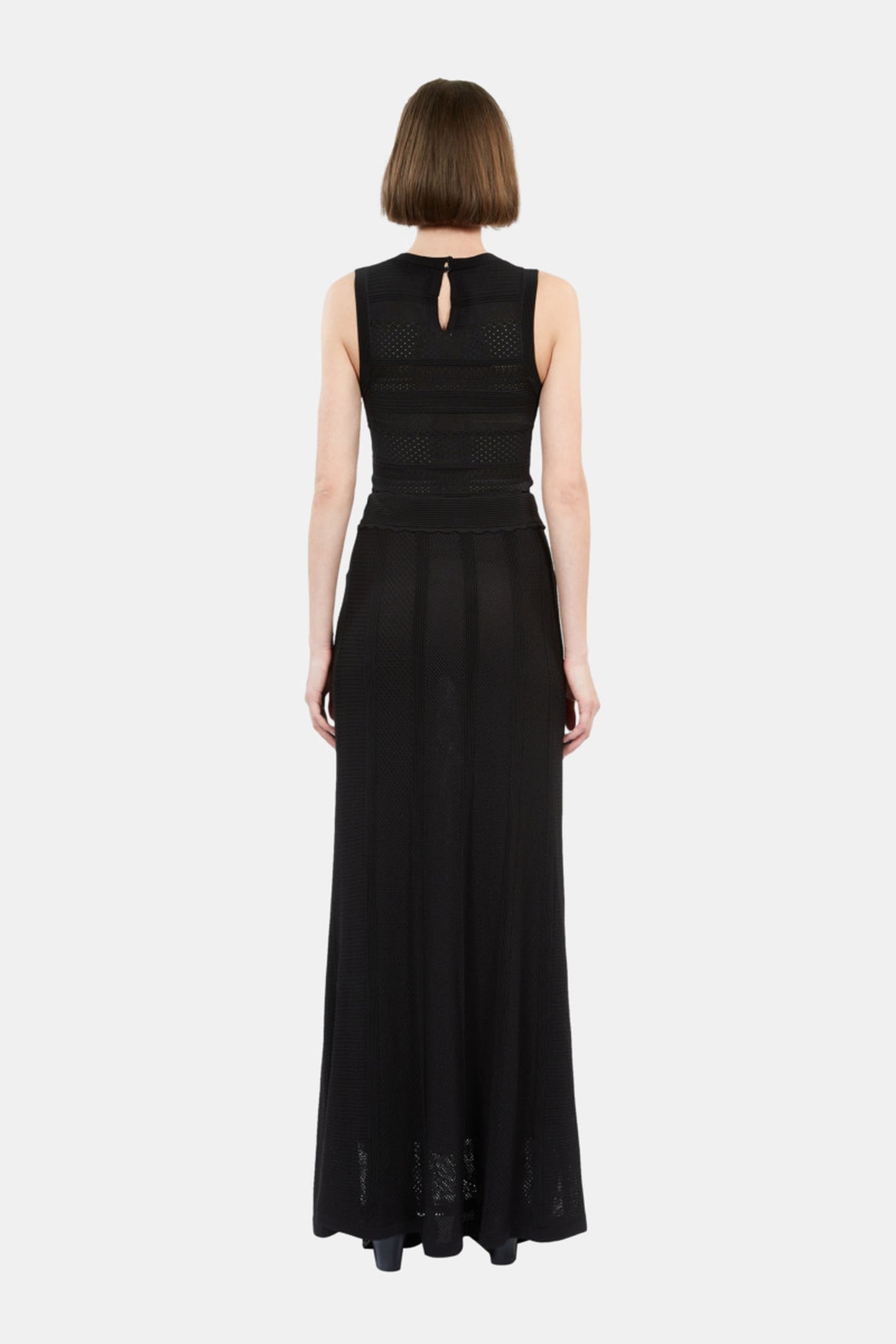 SLEEVELESS TOP WITH STITCHING DETAILS BLACK 5