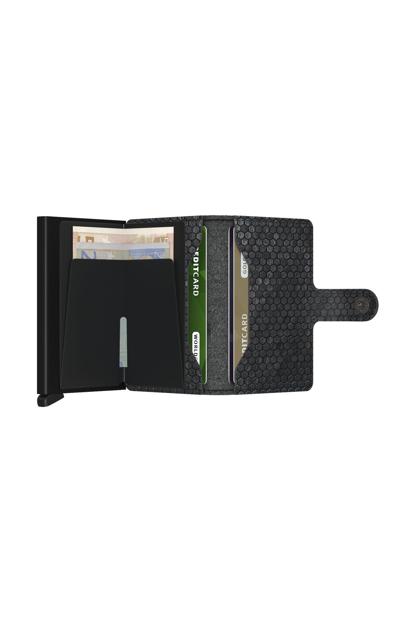 UNISEX MINIWALLET HEXAGON BLACK 4