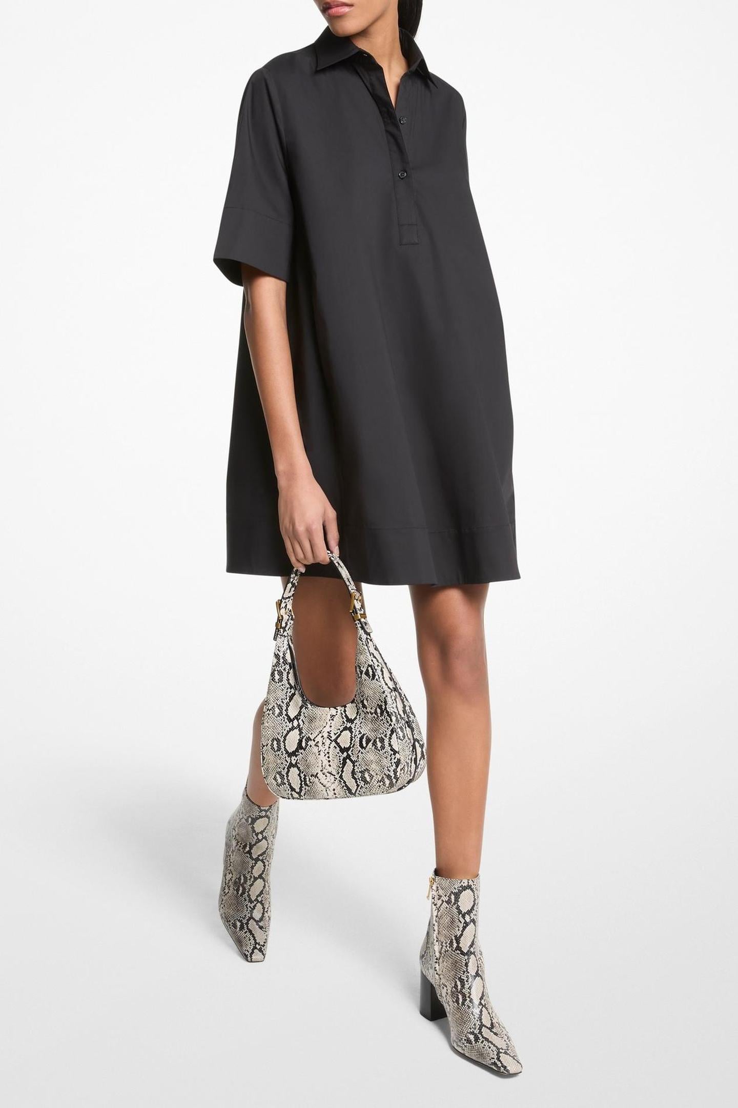SS SHIRT DRESS BLACK 1