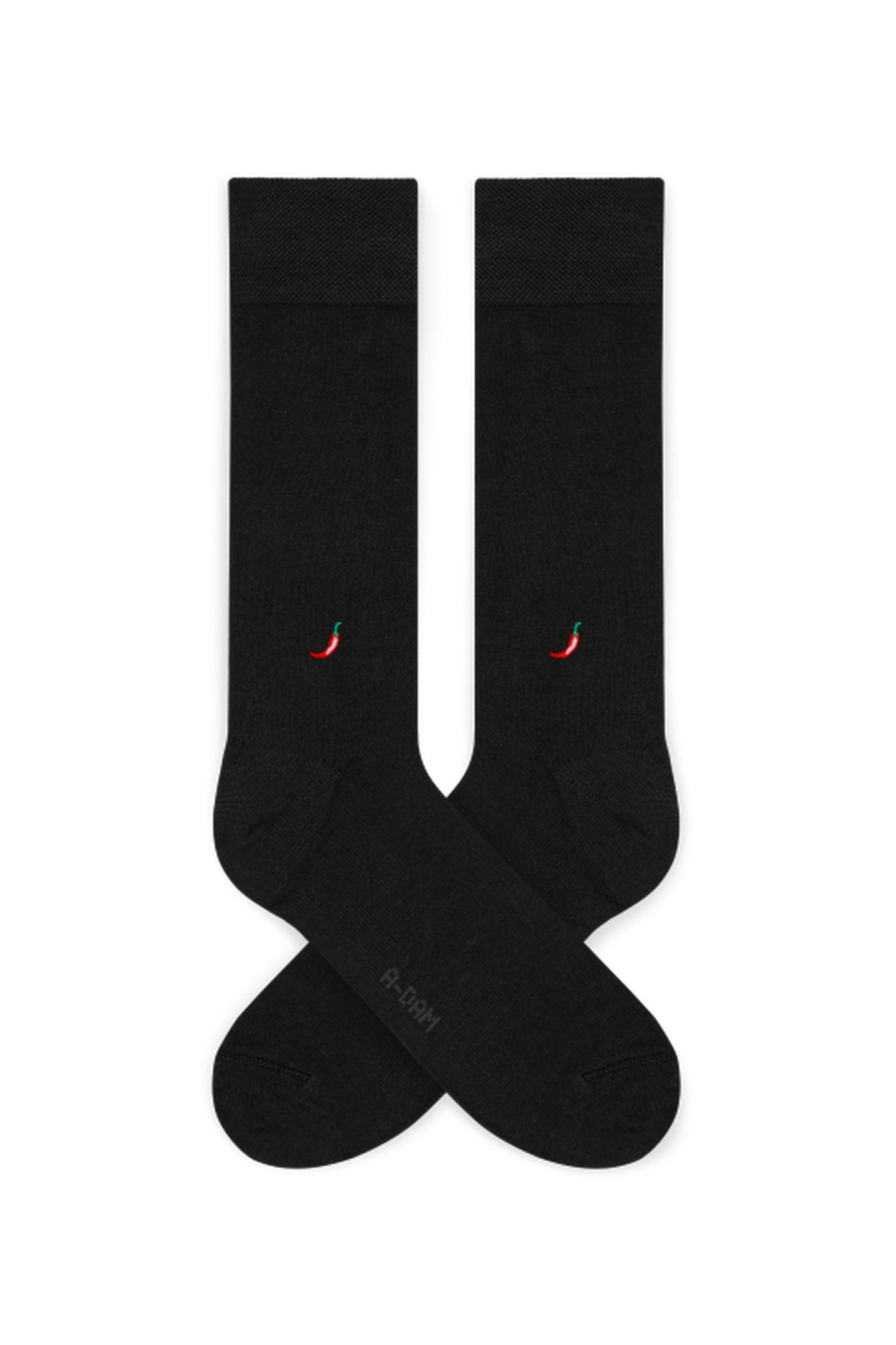 A-DAM 3-PACK DRESS SOCKS BLACK PEPPER BLACK 3