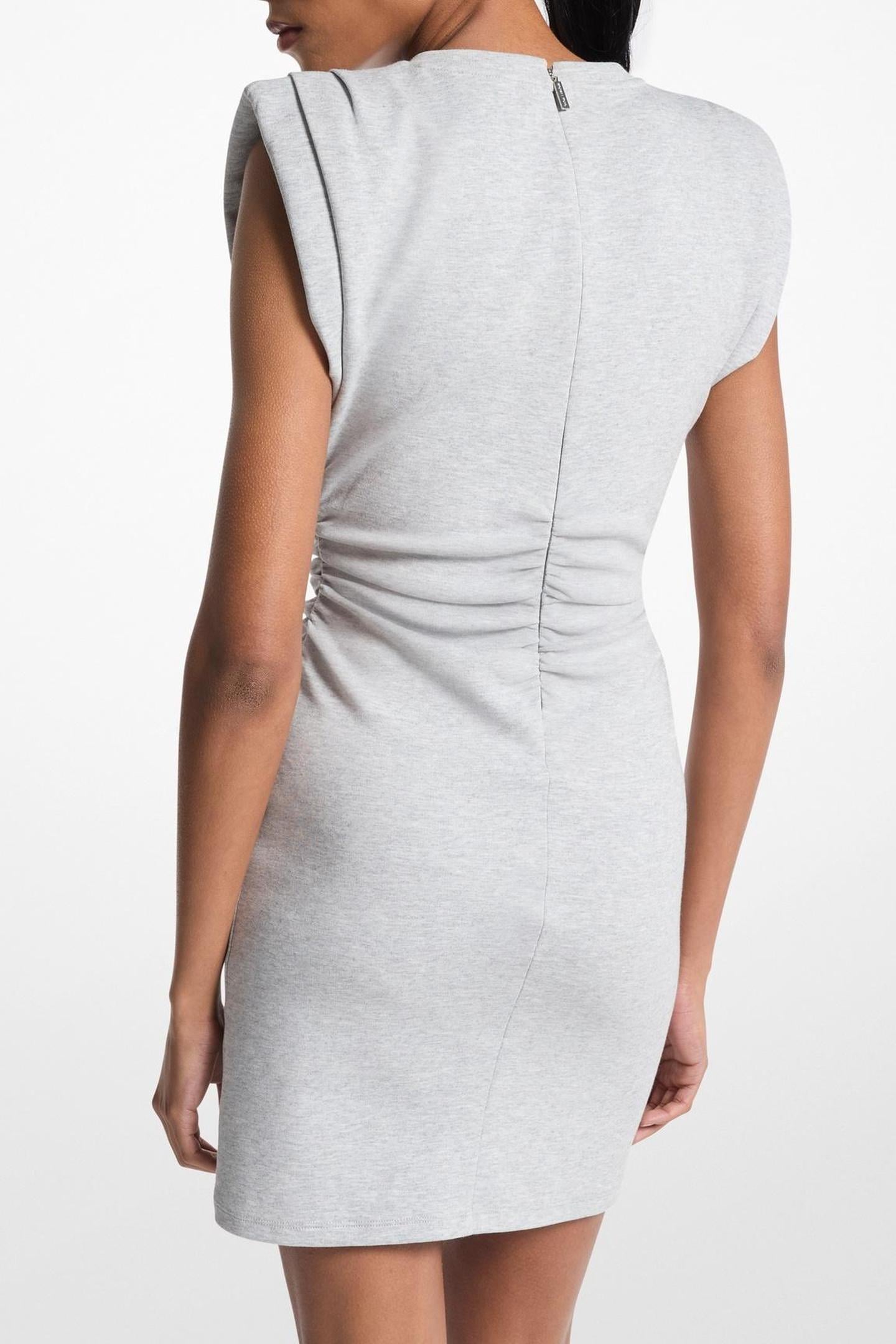 CREW NK PLT SHOULDER MINIDRS PEARL HEATHER 2