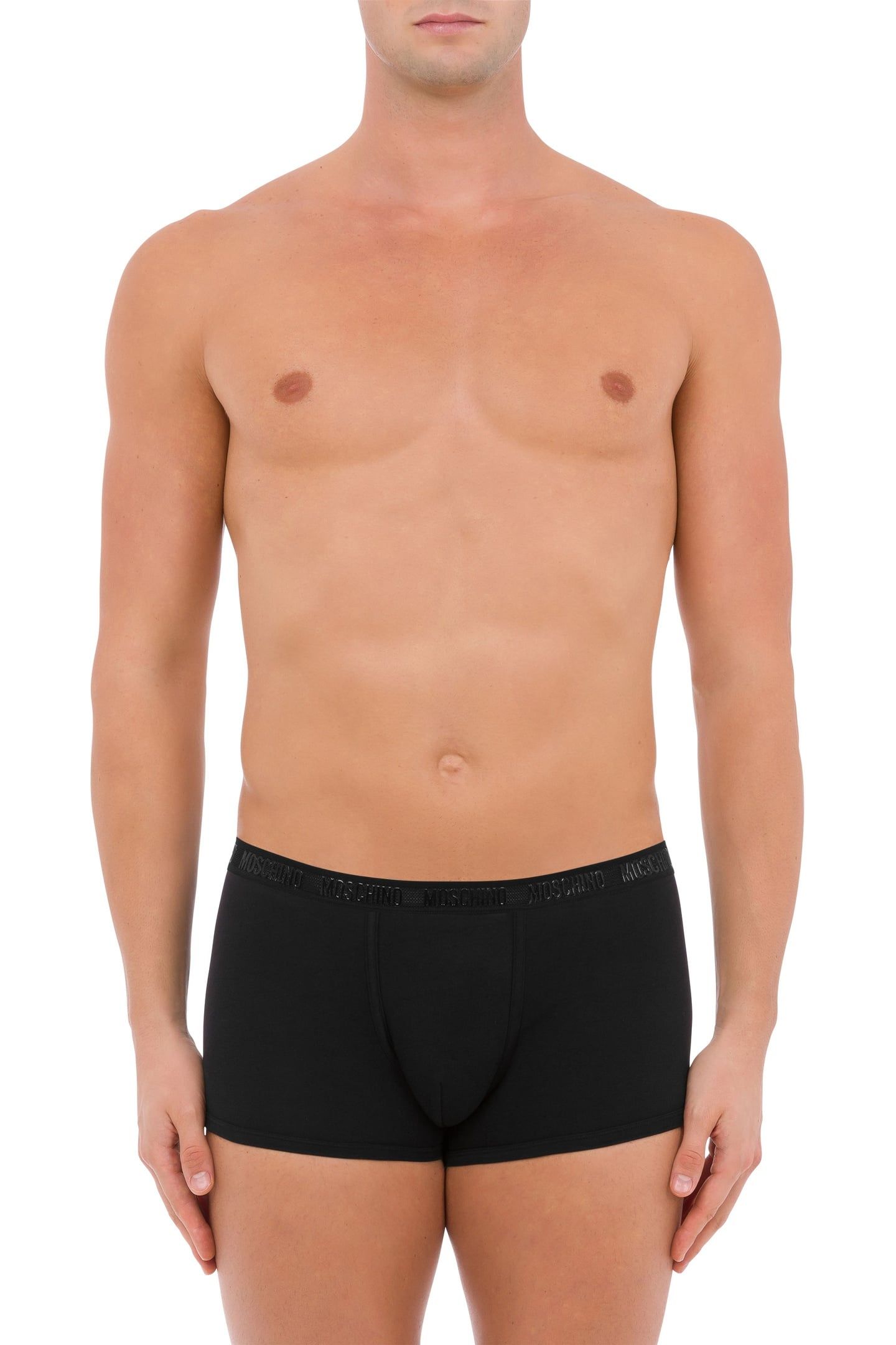 ELASTIC MESH JERSEY BOXER SHORTS BLACK 1