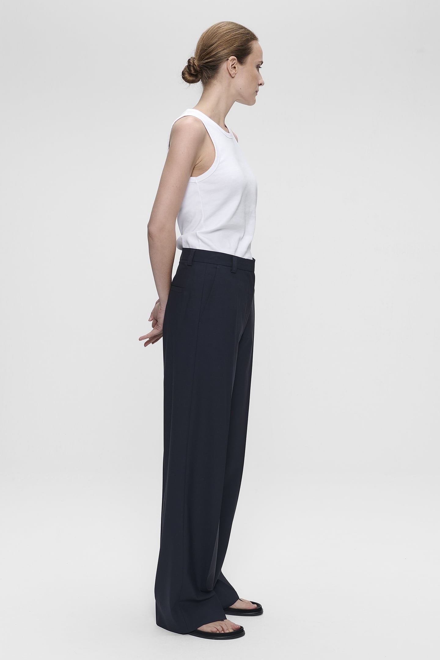 COOL WOOL KAY PANTS MIDNIGHT BLUE 3