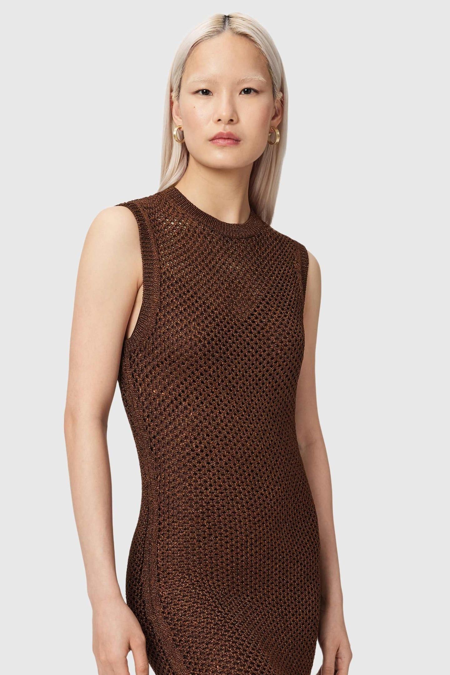 JESSIE SL DRESS BURNT BROWN 3
