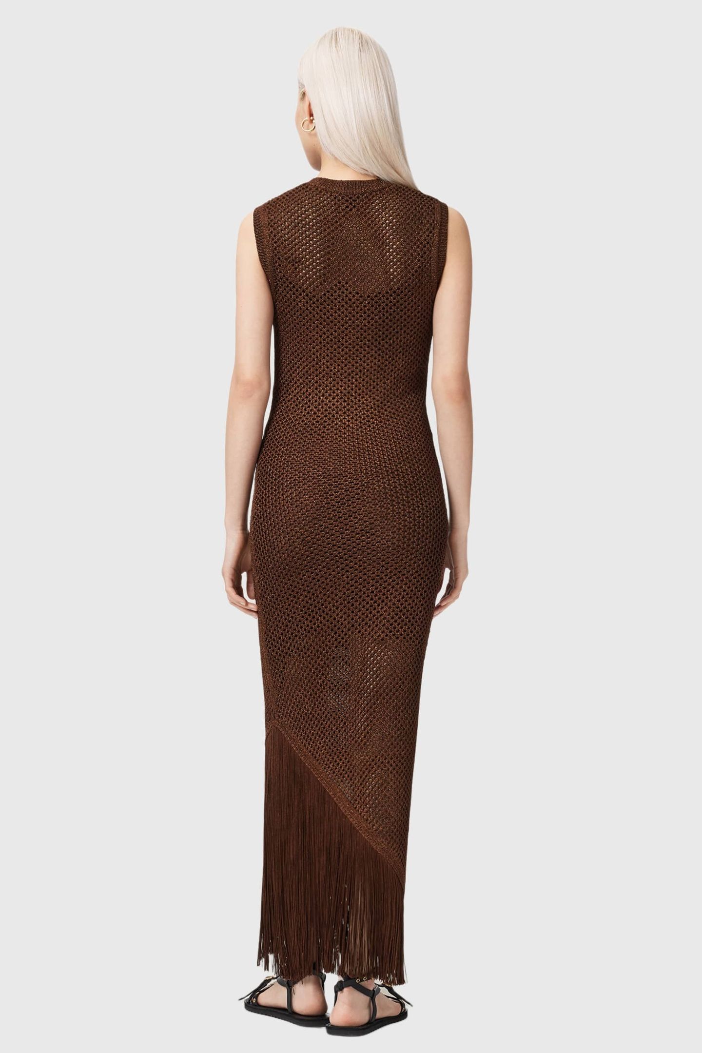 JESSIE SL DRESS BURNT BROWN 4