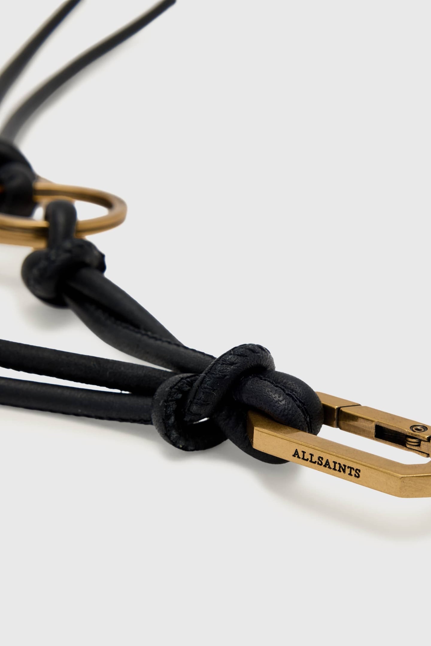 WISHBONE MTL KEYRING BLACK/GOLD 4