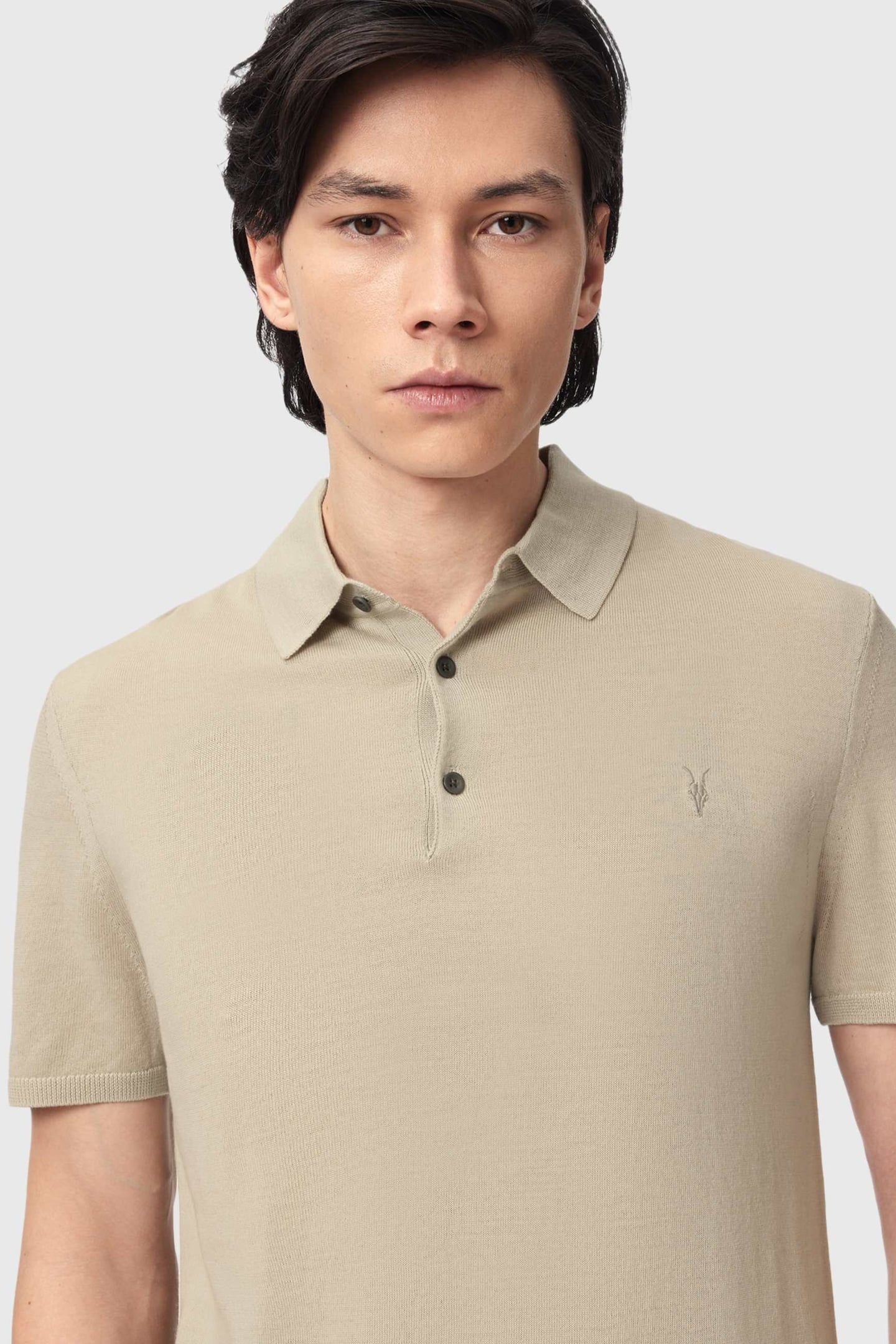 MODE MERINO SS POLO POWDERED GREEN 5