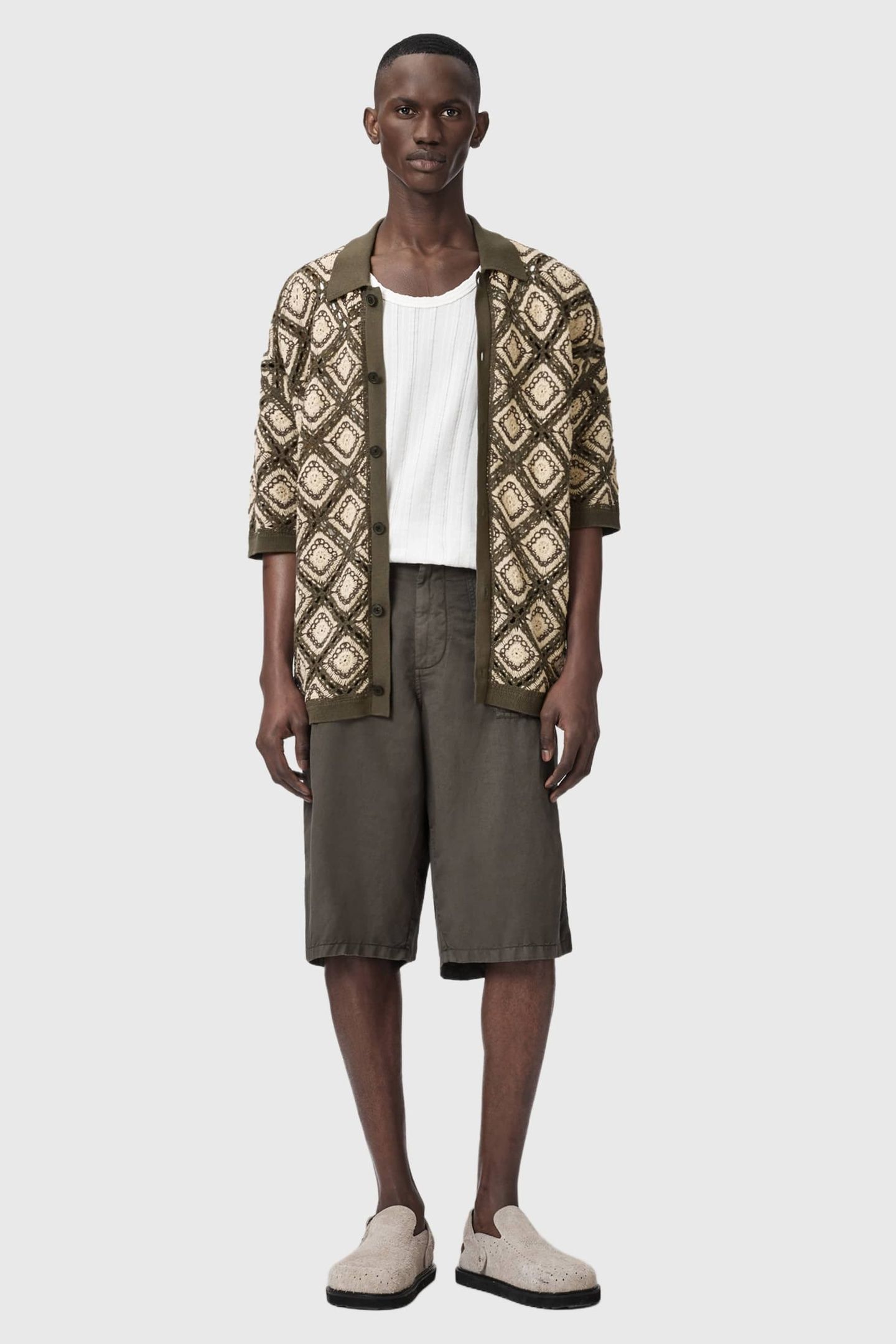 MORENA SS CARDIGAN PITCH GREEN 2