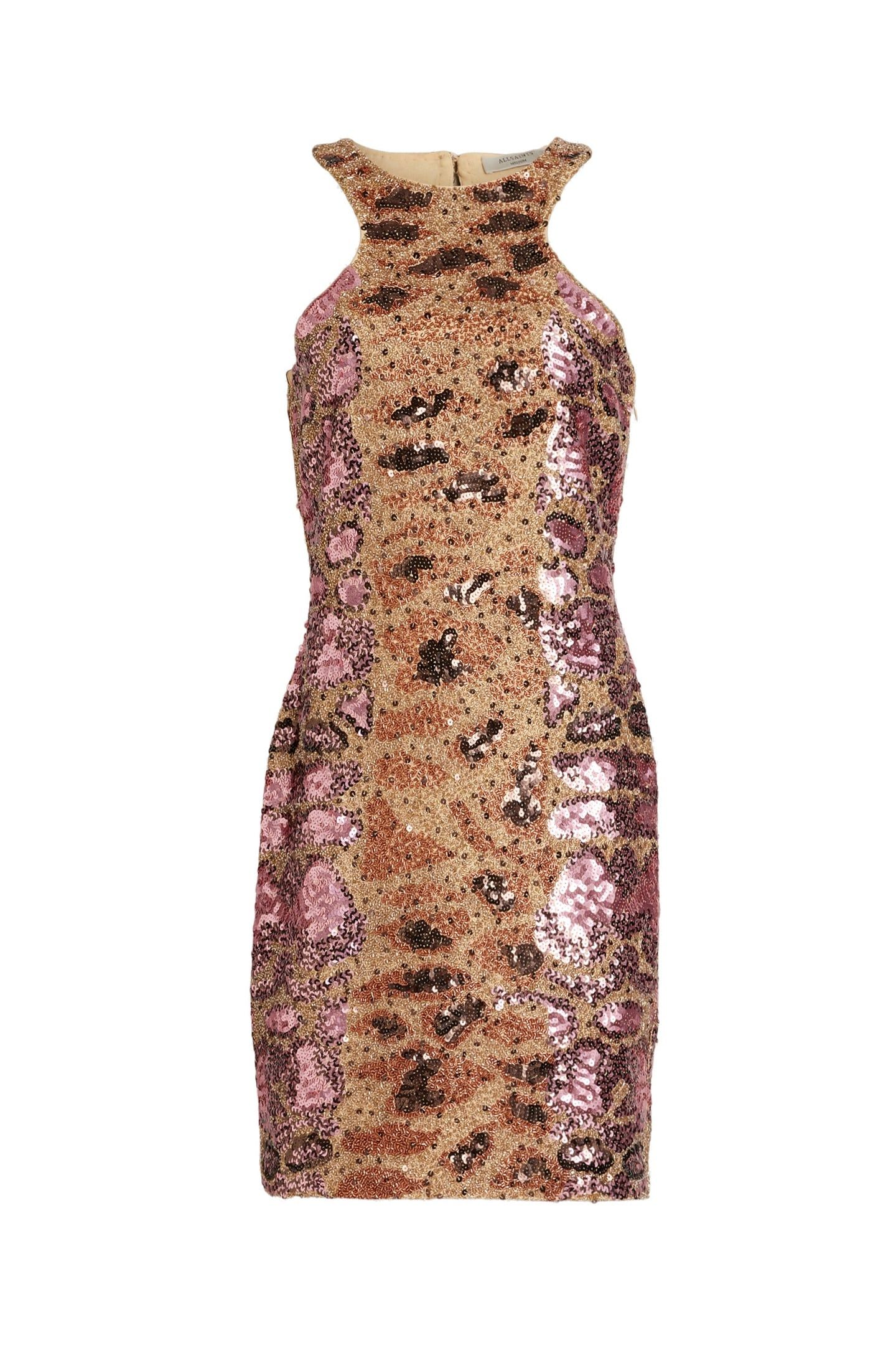 NORMA EMB DRESS GOLDEN BROWN 4