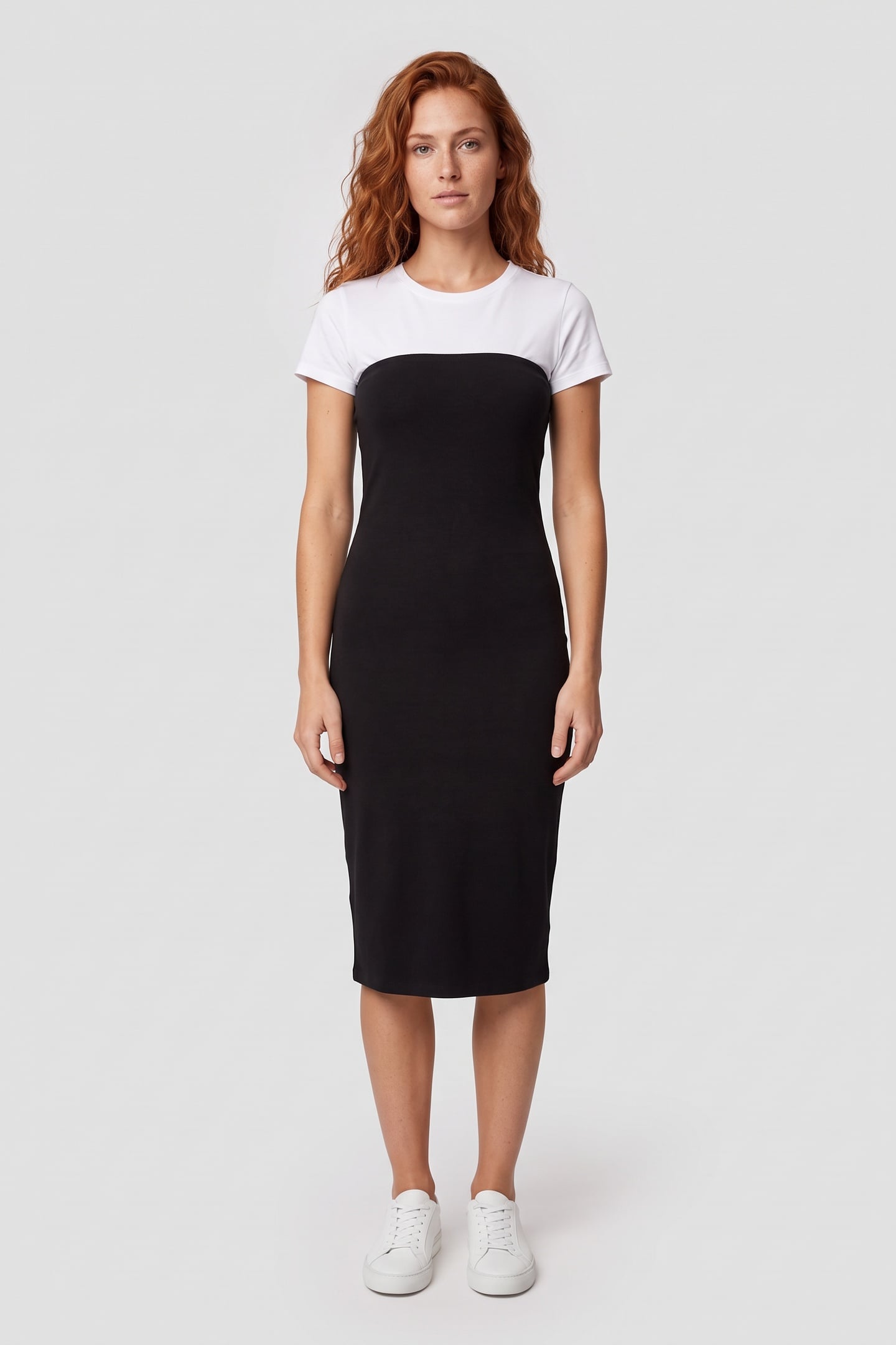 AURA COMPACT RIB TUBE DRESS BLACK 1