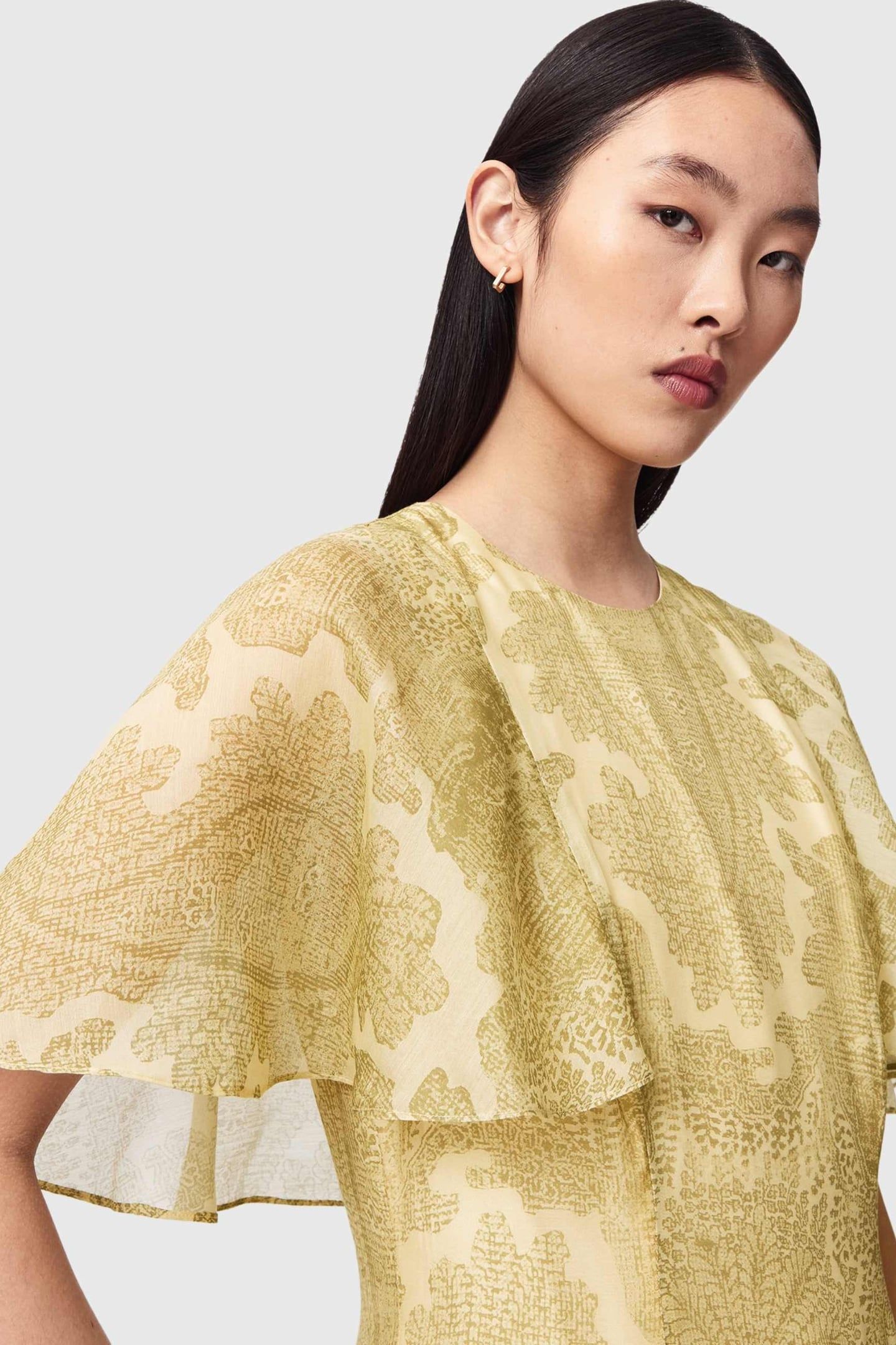 YANNA DRESS JOANNE GOLD GREEN 6