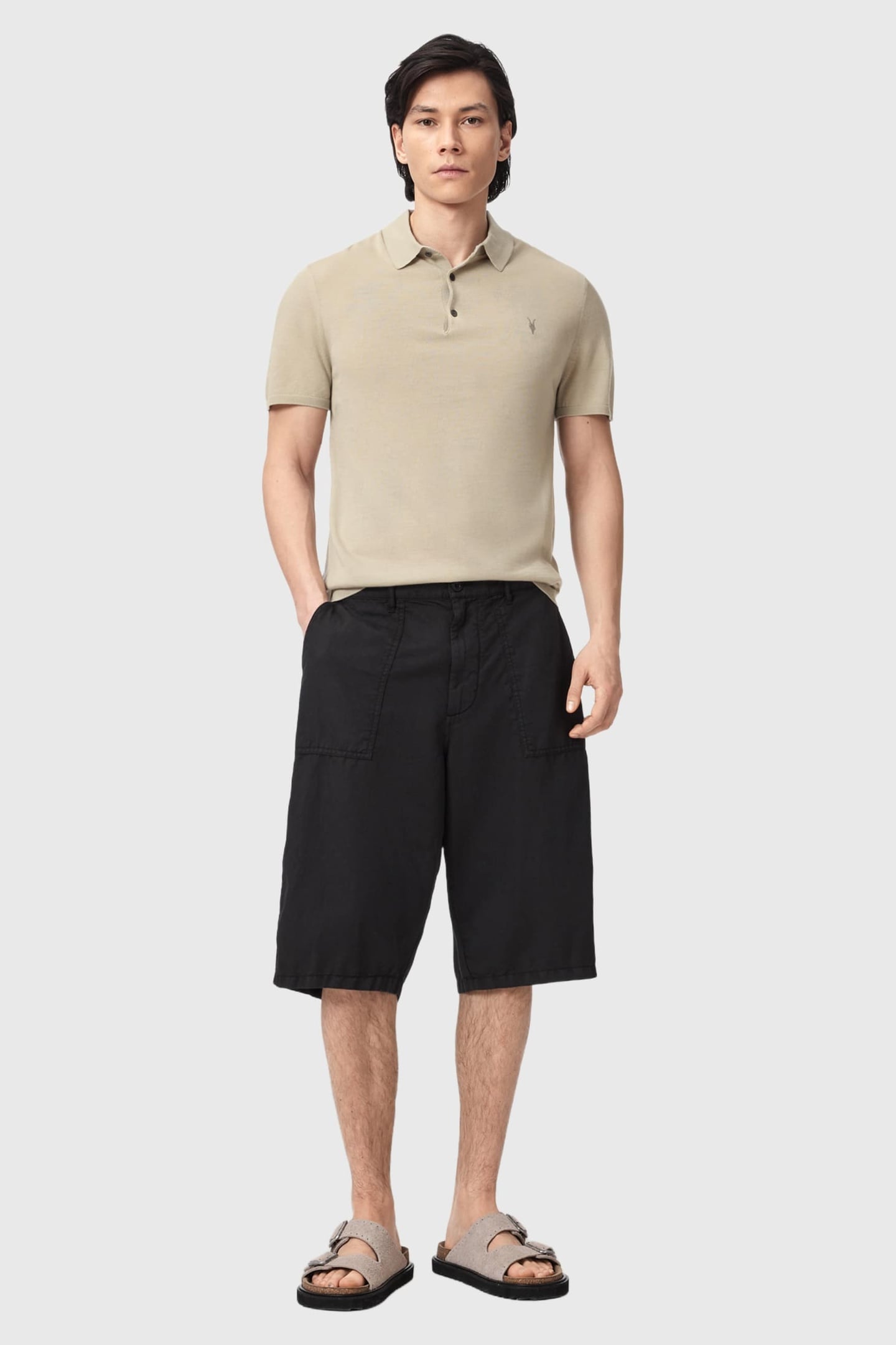 MODE MERINO SS POLO POWDERED GREEN 1