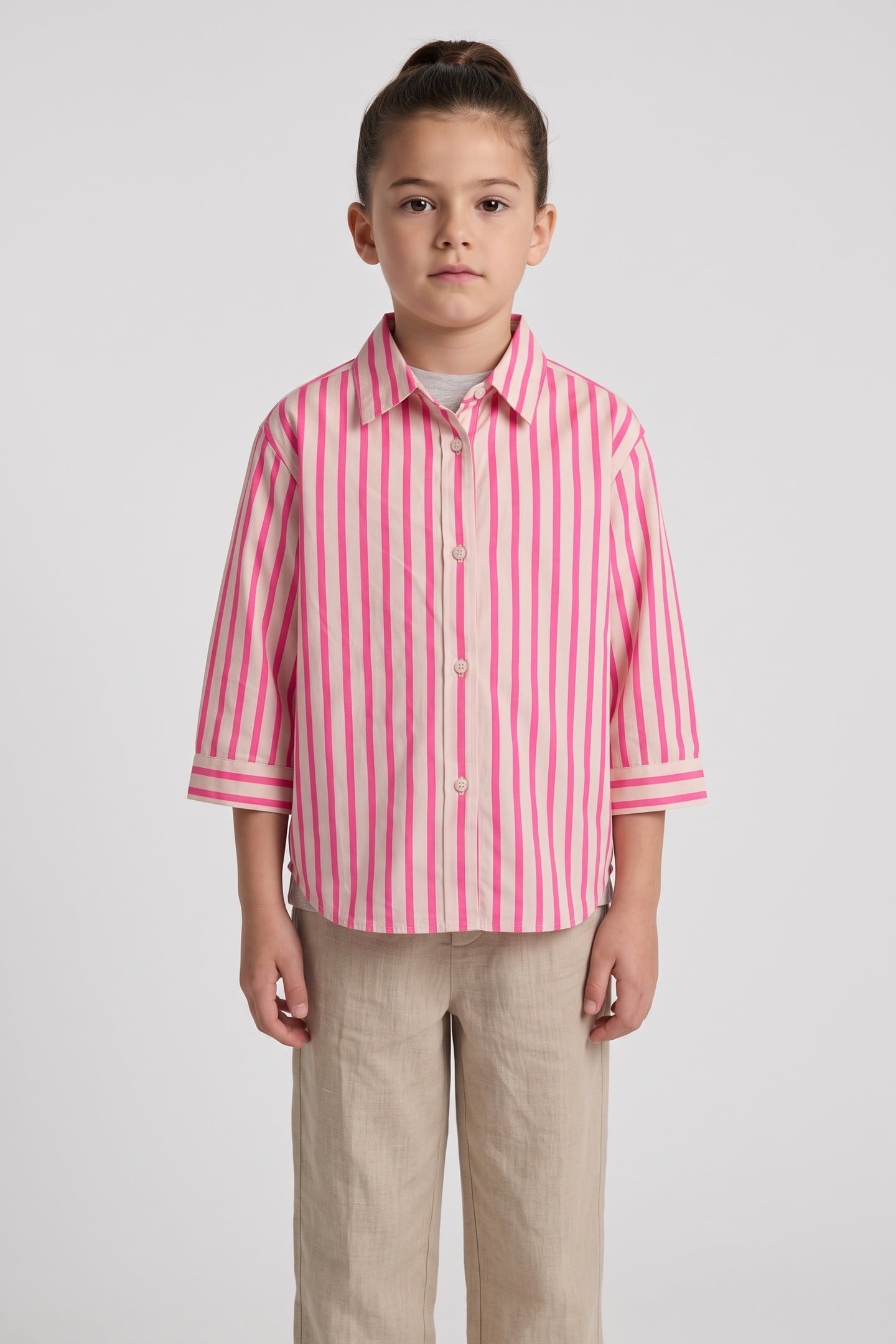 SUSI STRIPED SHIRT PINK 1