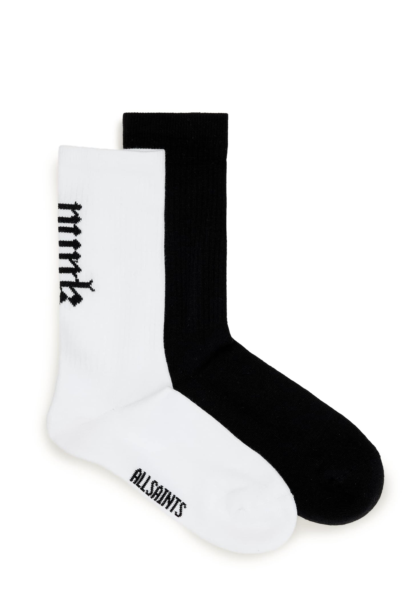 GOTH PUNK SOCKS BLACK/WHITE 1