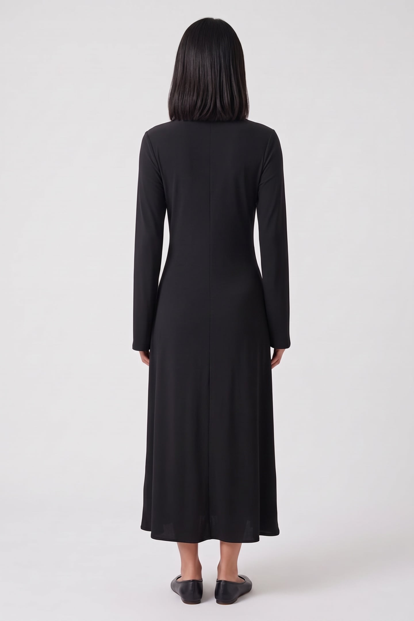 MARLI KNOT DRESS BLACK 2