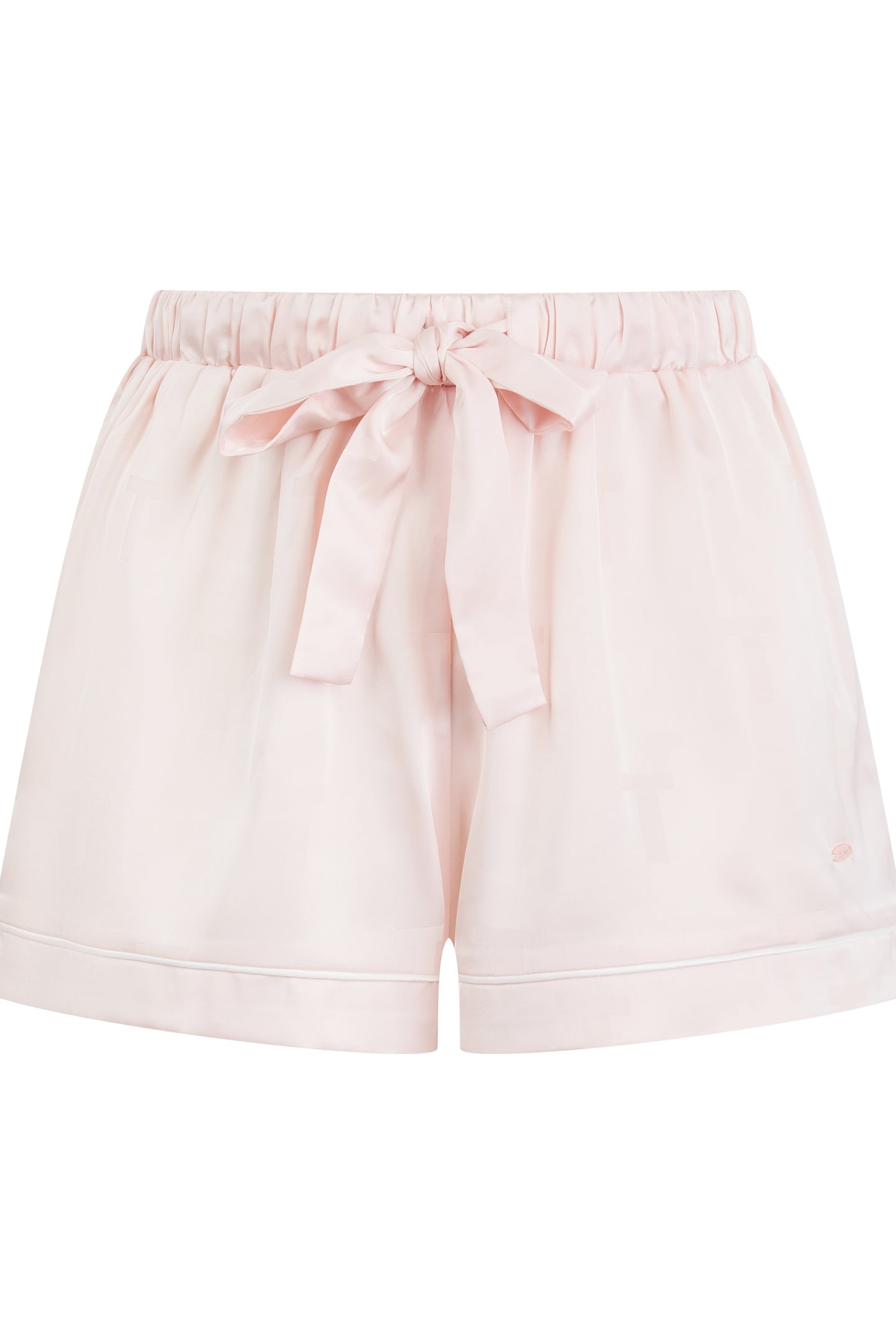 SYBIL 1PK SOLID SHORT JACQUARD TRADITIONAL SATIN PJ SET MAUV 2