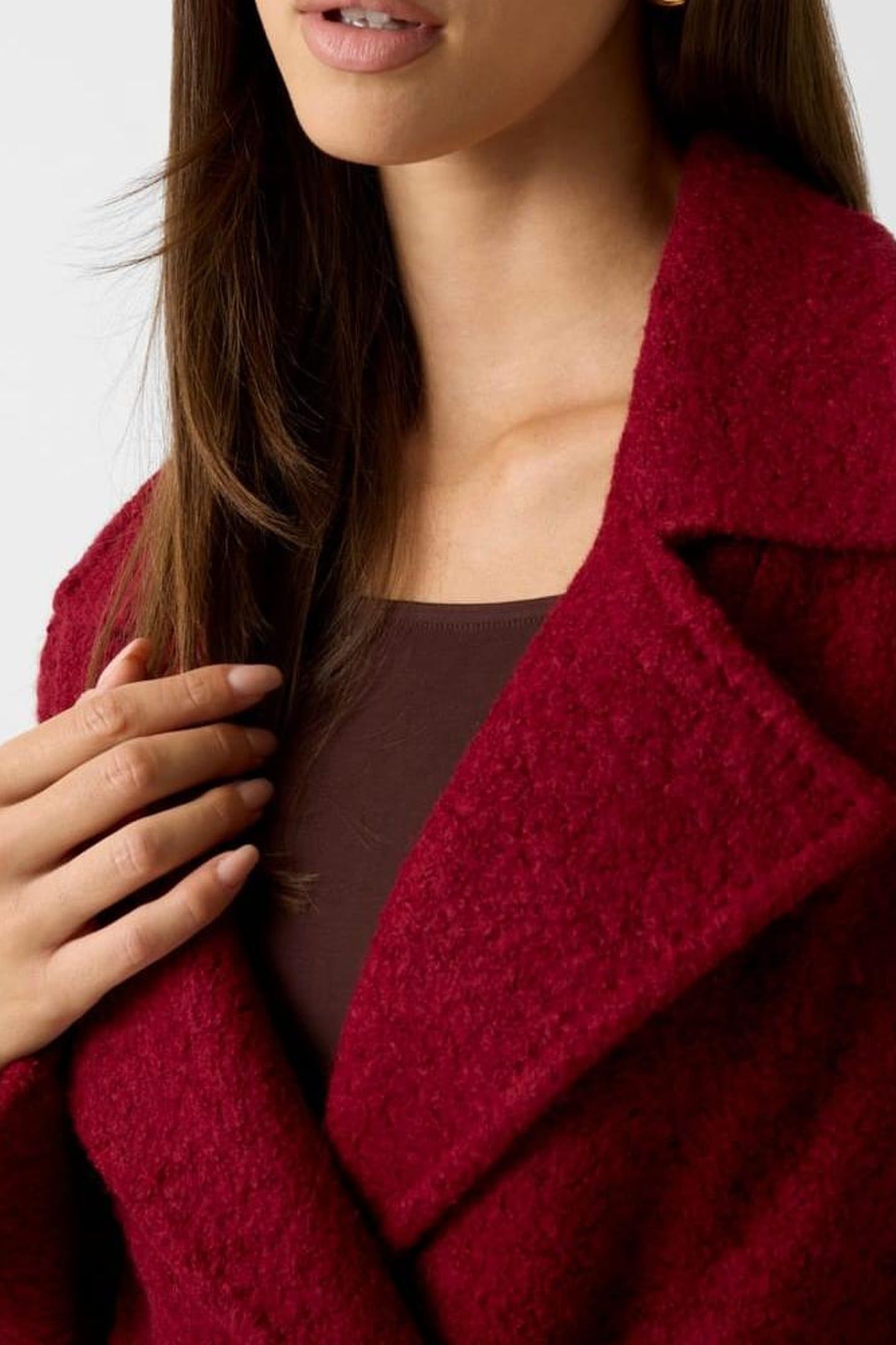LEONA PEACOAT SIREN RED MULTI 6