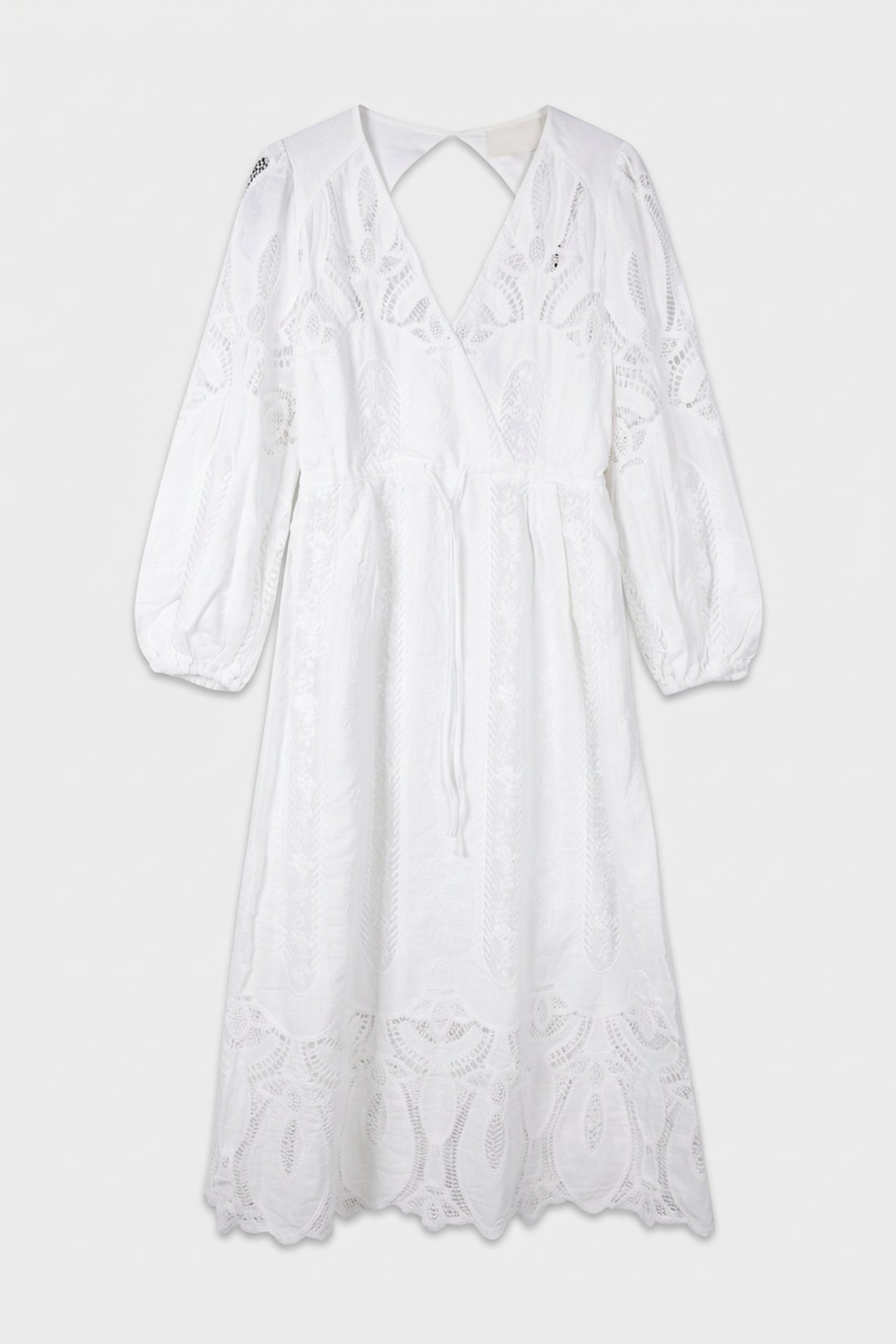 MID-LENGTH DRESS ECRU 3