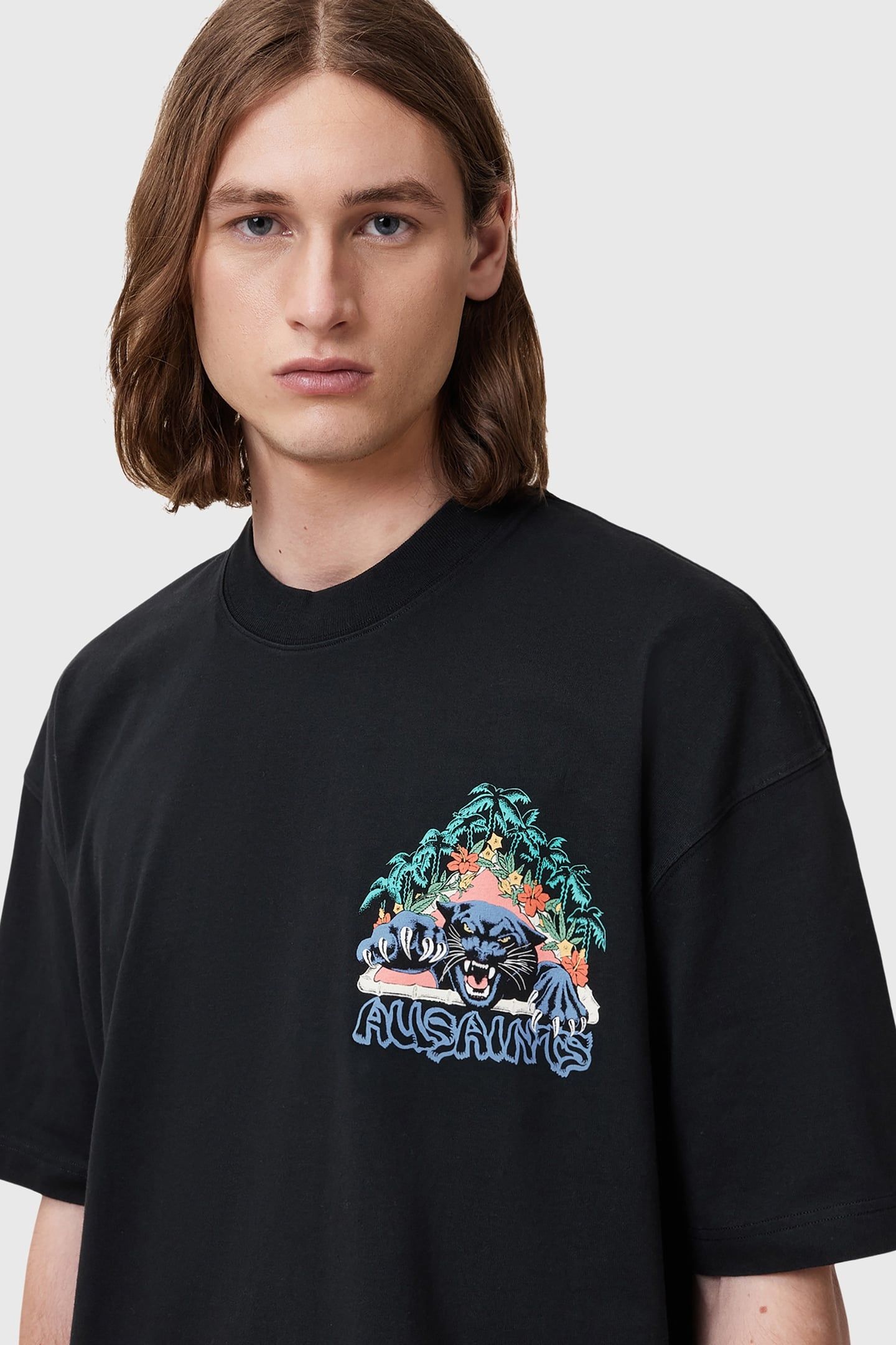 POUNCE SS CREW WASHED BLACK 6