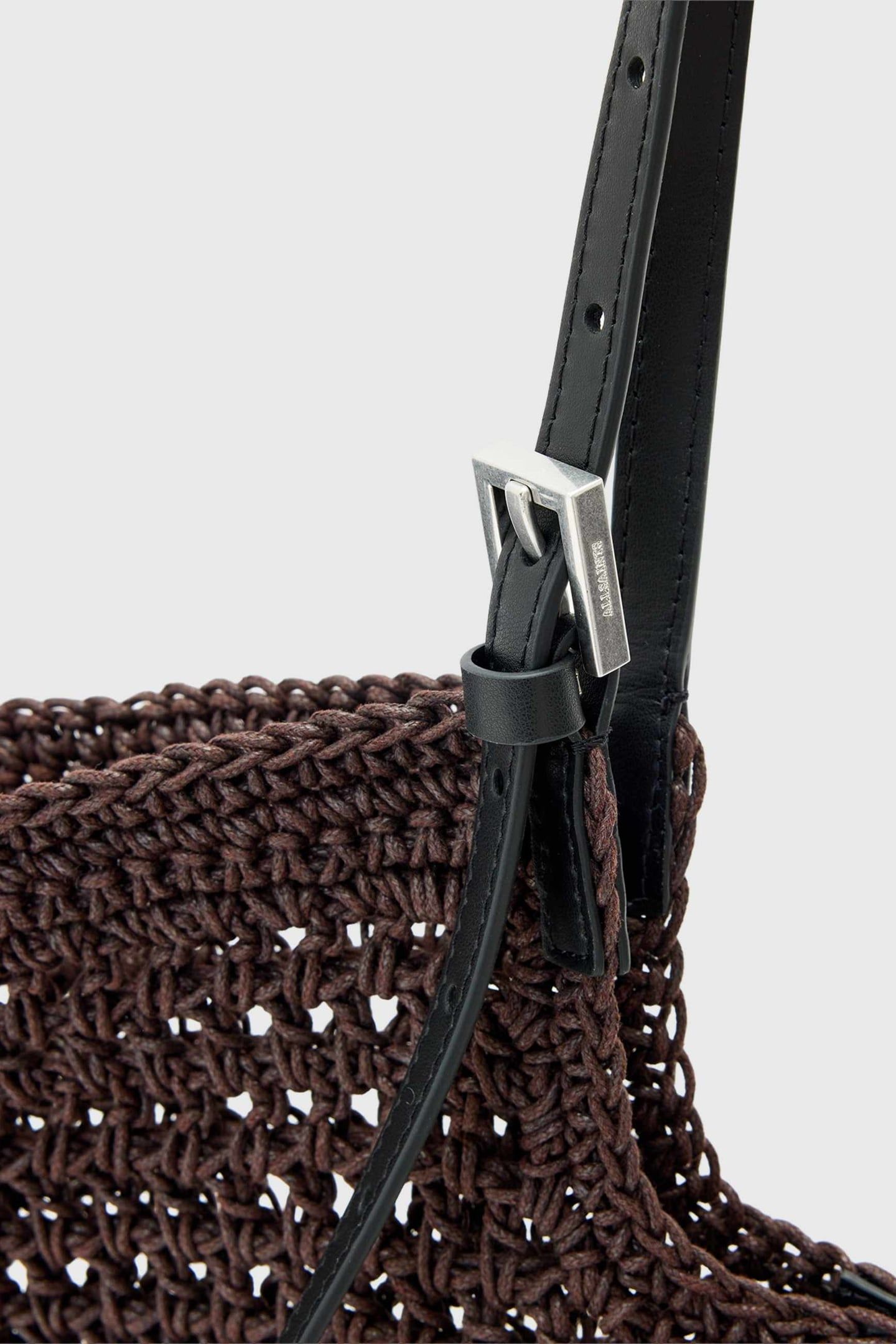 ARA CTN KNT E/W TOTE BURNT UMBER RED 6