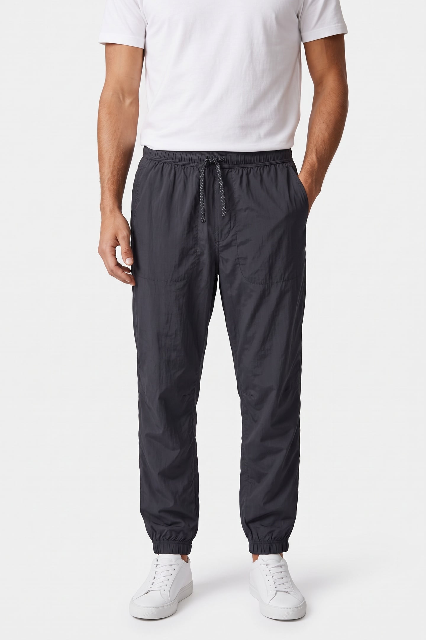 AAA ENO 4WAY STRETCH TROUSERS BLACK 1