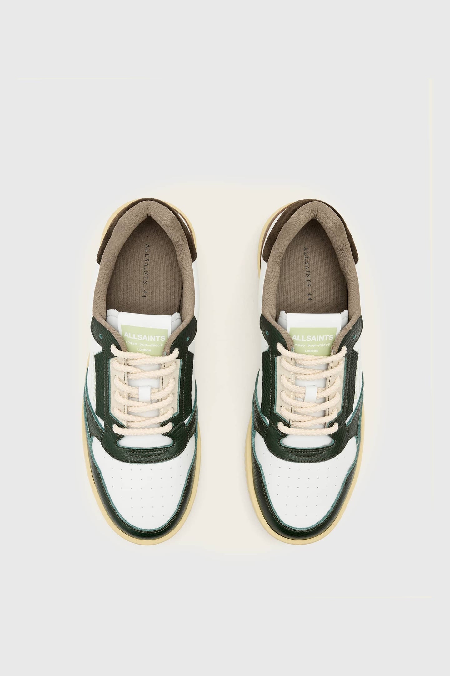 REGAN LOW TOP CHALK WHITE/GREEN 3
